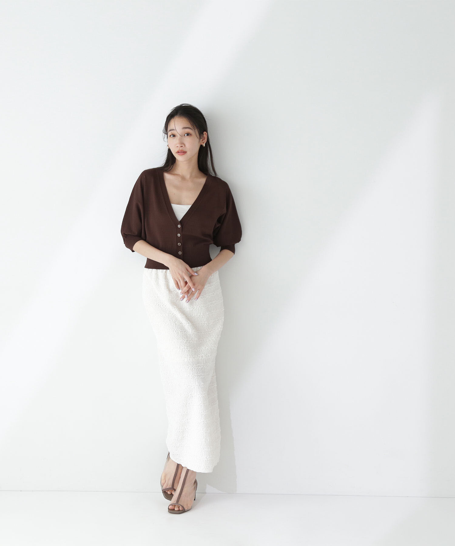  「ふくれジャガードタイトスカート」|スカート|