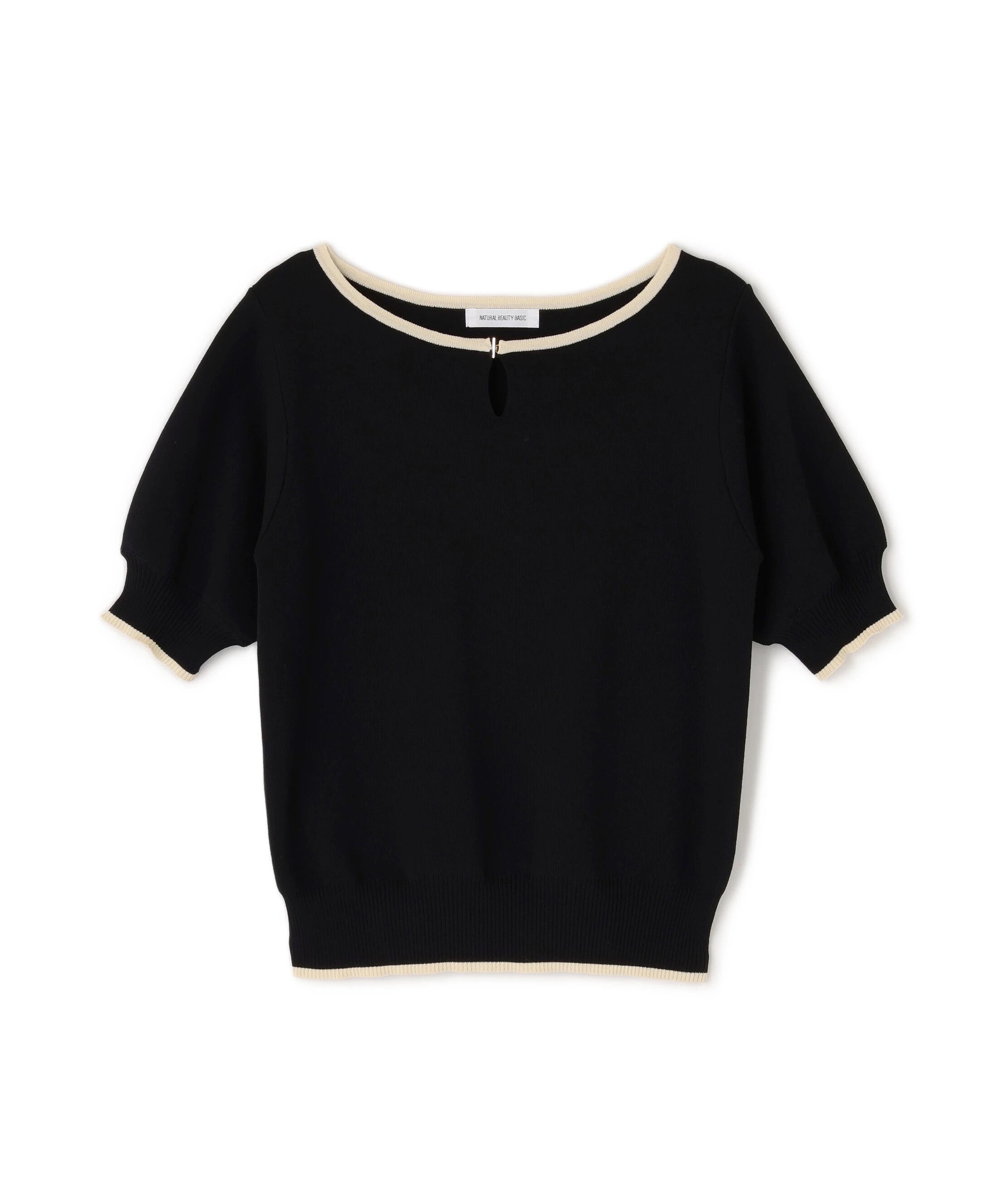  「バイカラーメタルポイントニット」|ニット・セーター|