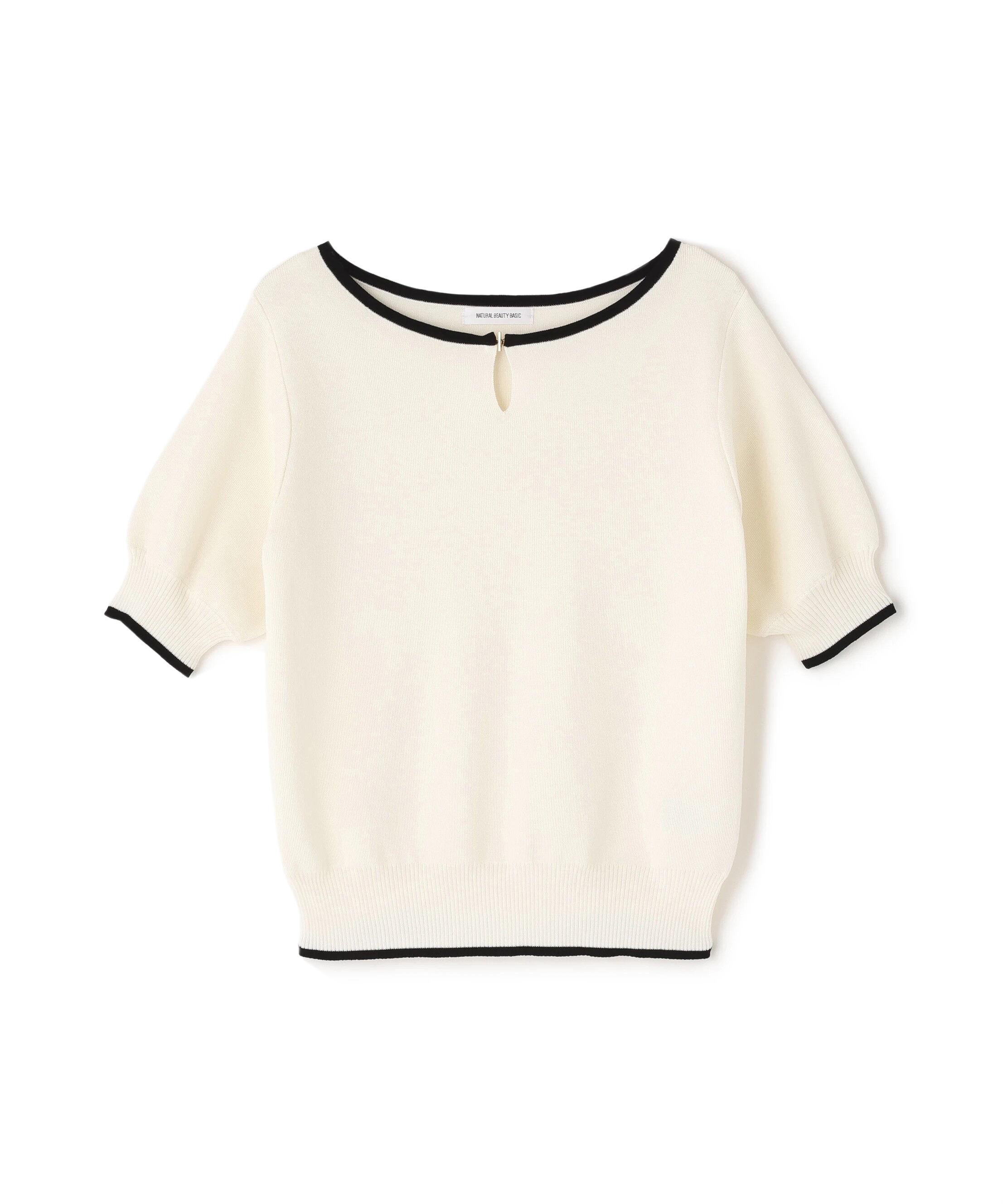  「バイカラーメタルポイントニット」|ニット・セーター|