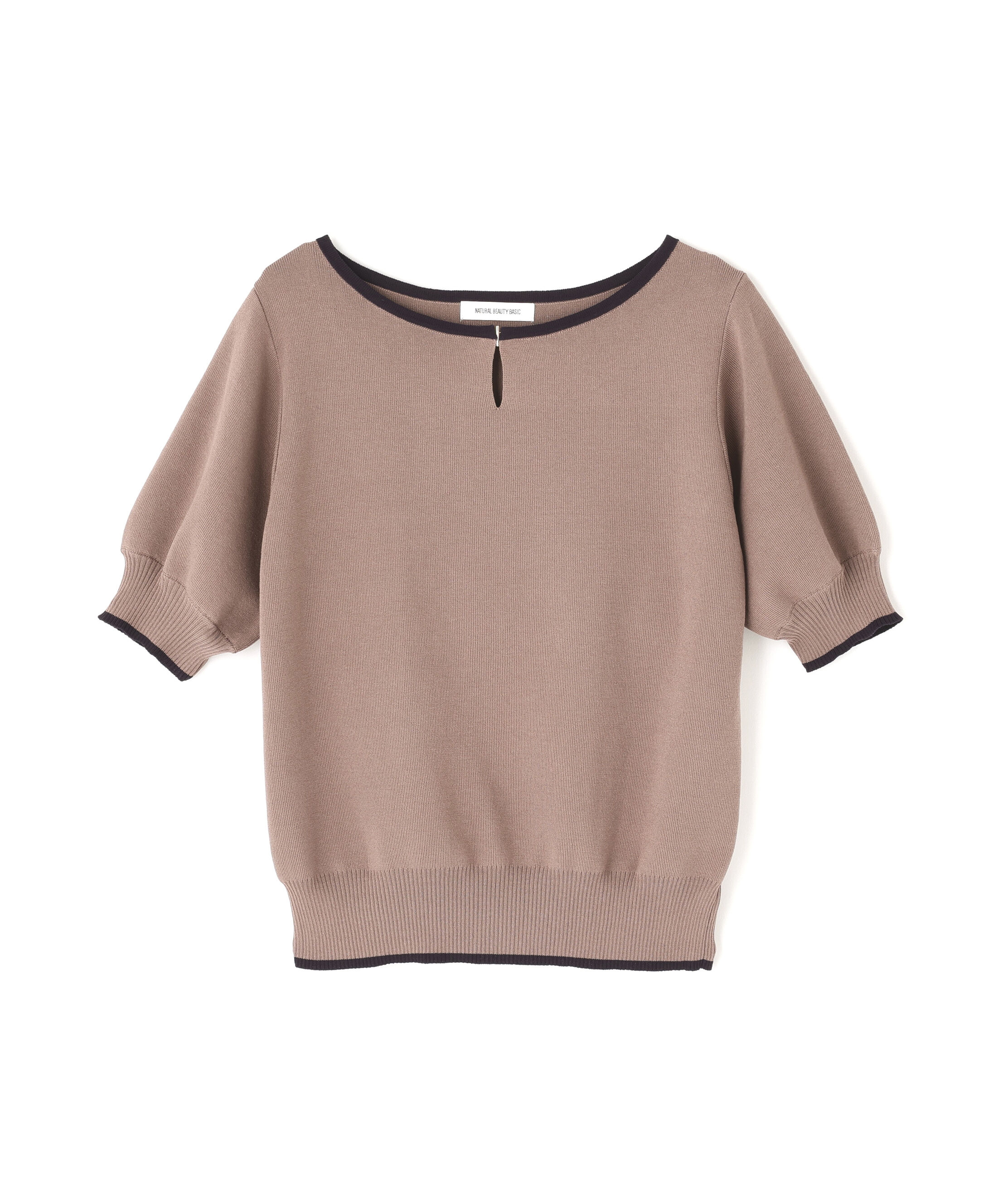  「バイカラーメタルポイントニット」|ニット・セーター|