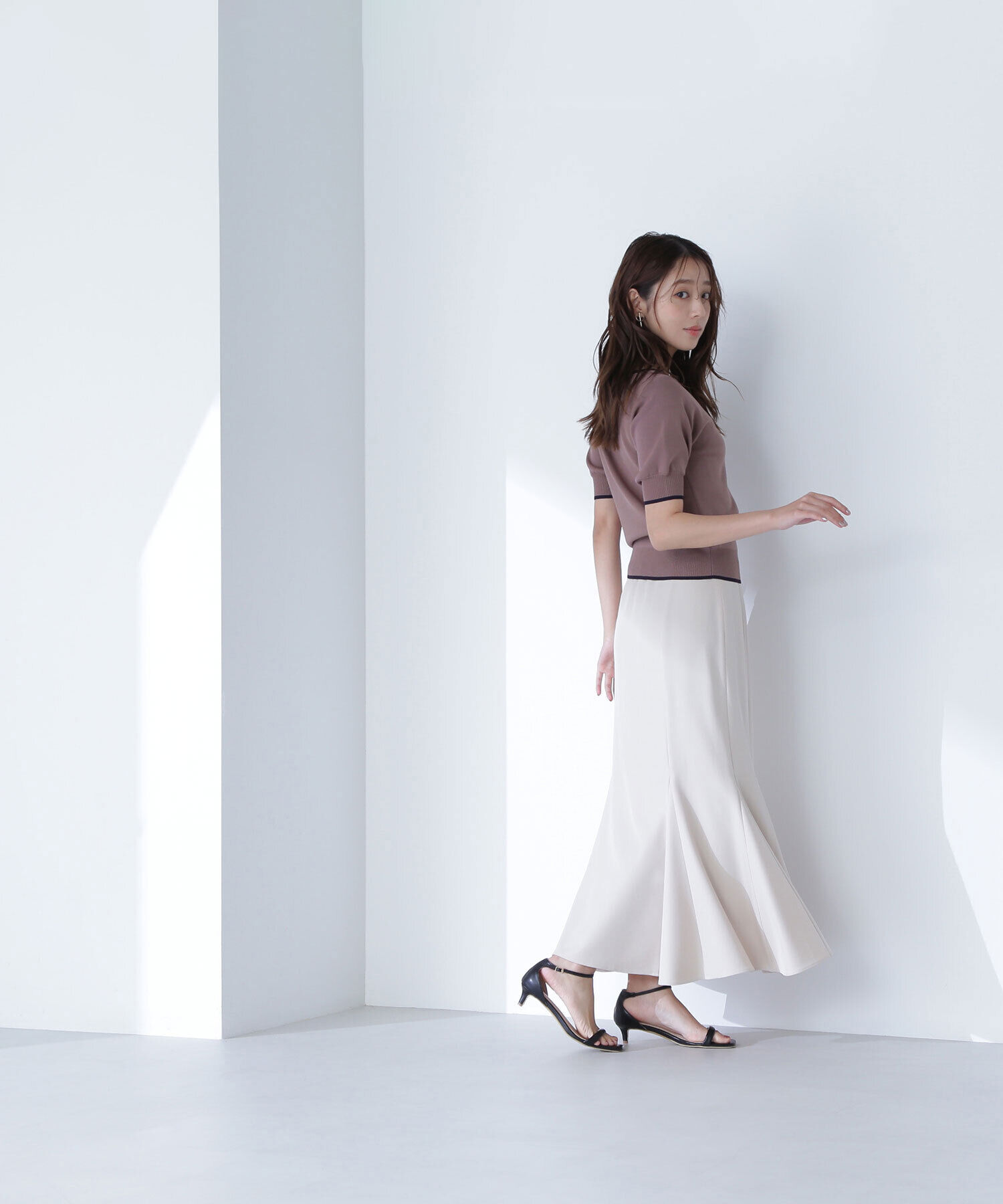  「バイカラーメタルポイントニット」|ニット・セーター|