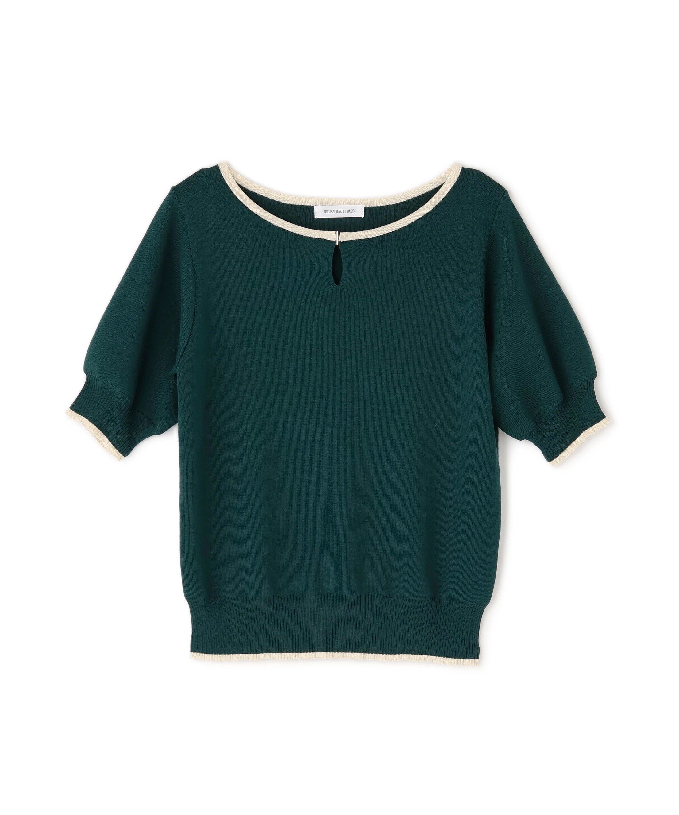  「バイカラーメタルポイントニット」|ニット・セーター|