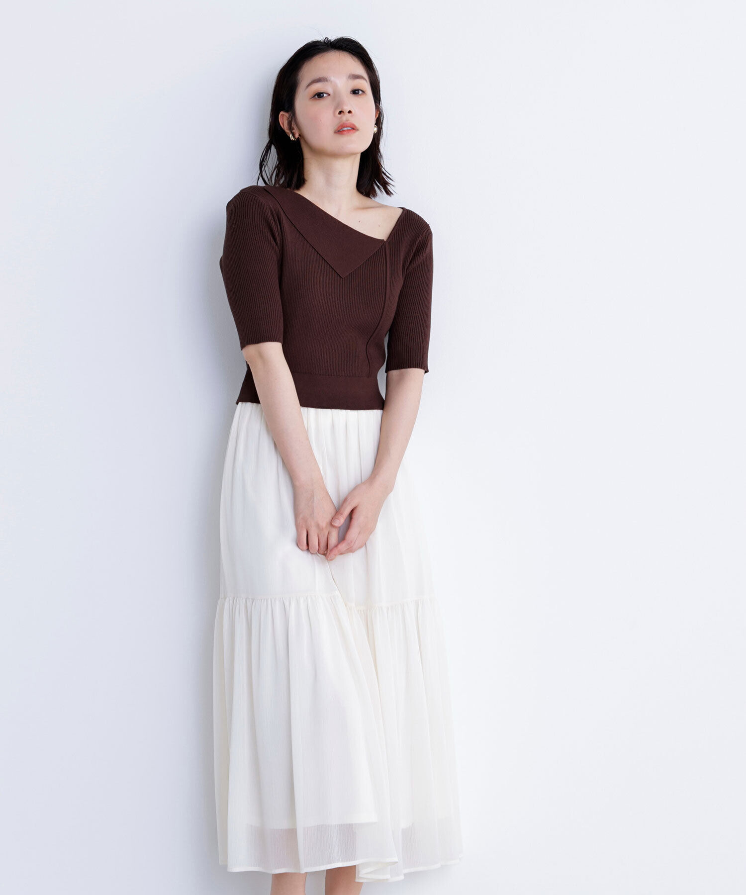  「アシメカラードッキングワンピース」|ワンピース|