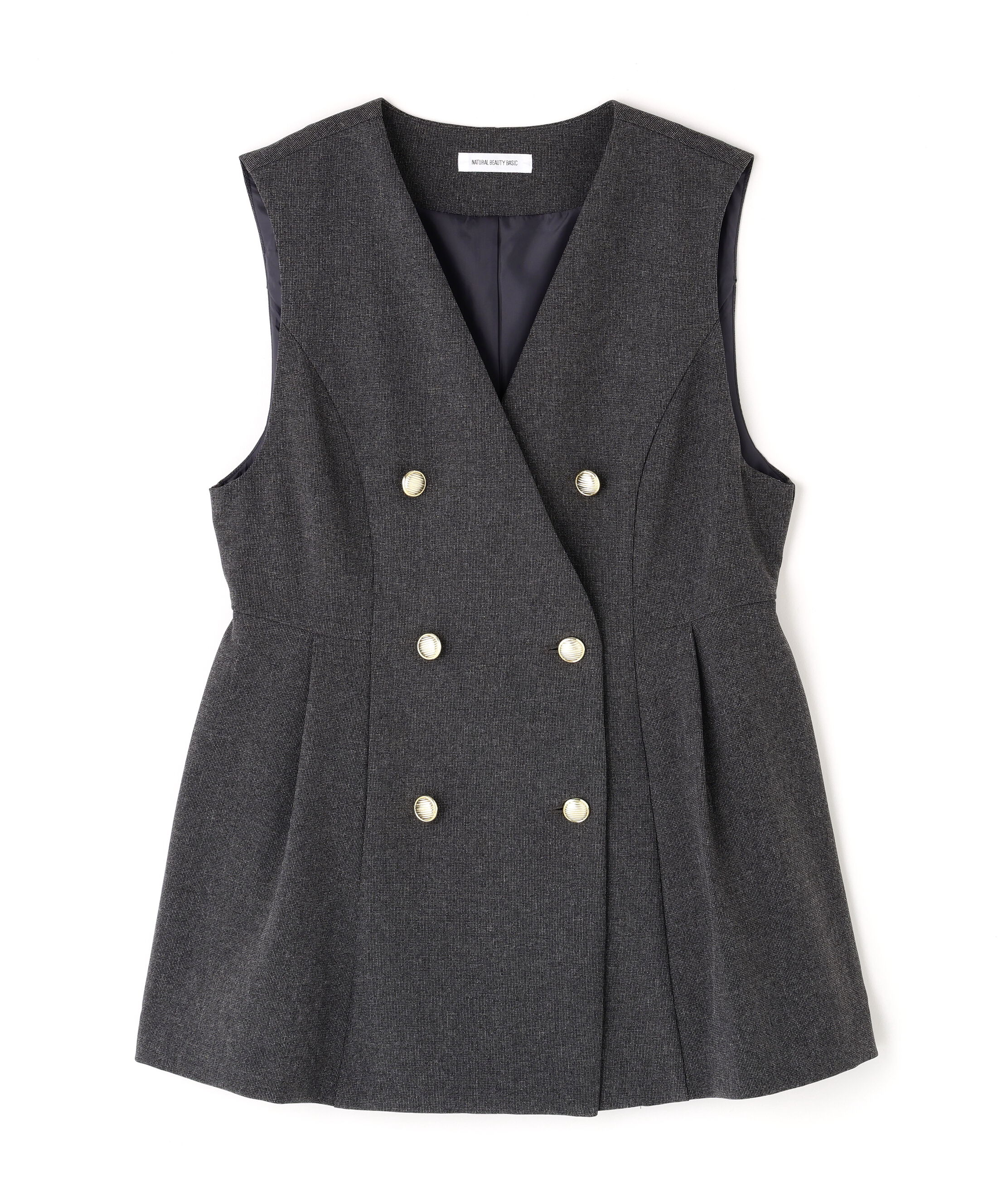  「メタルボタンペプラムジレ」|ブルゾン・スタジャン|