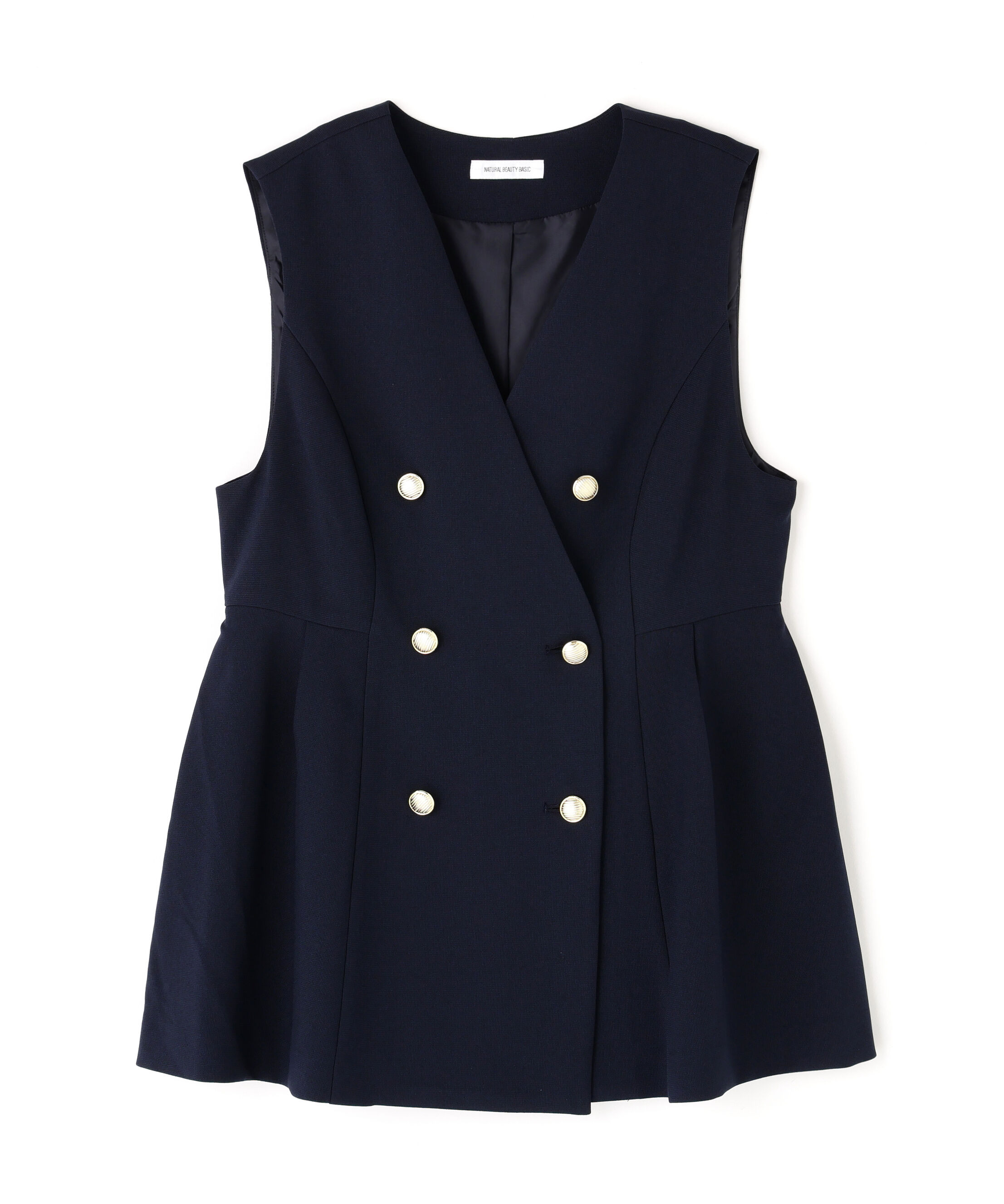  「メタルボタンペプラムジレ」|ブルゾン・スタジャン|