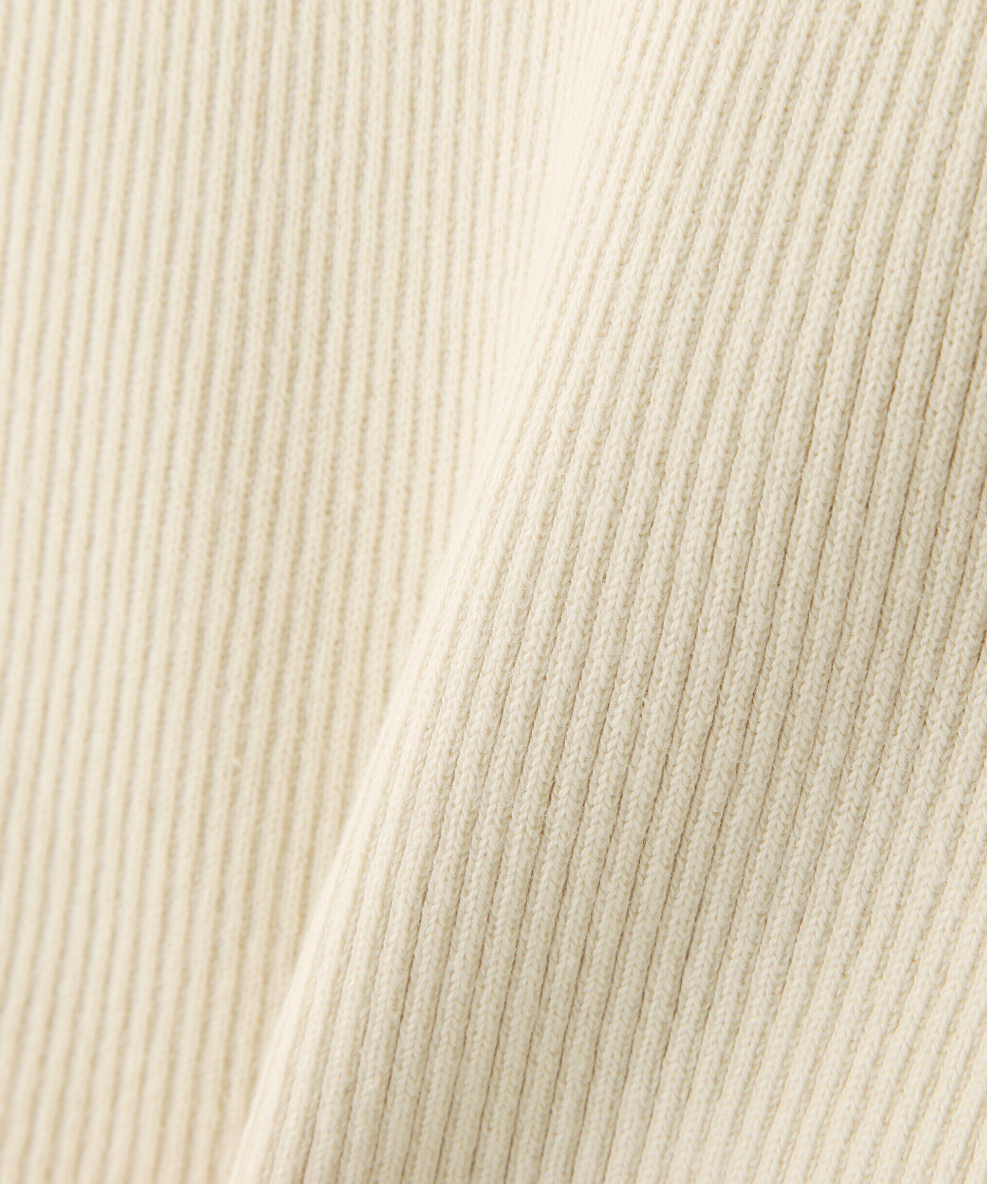  「［洗える］マシンウォッシャブルオーガニックコットン半袖ニット」|ニット・セーター|