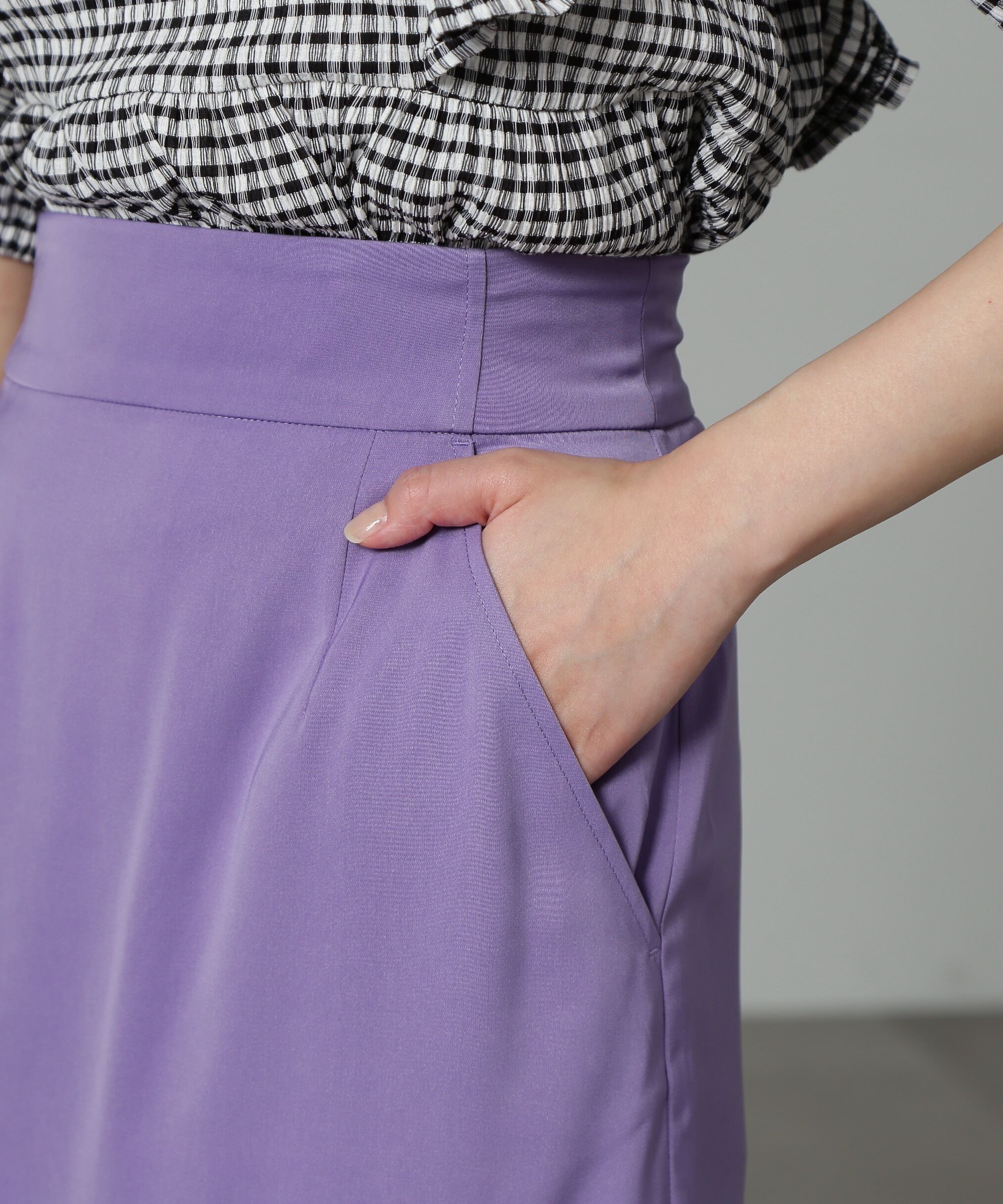  「ハイウエストナロースカート」|スカート|