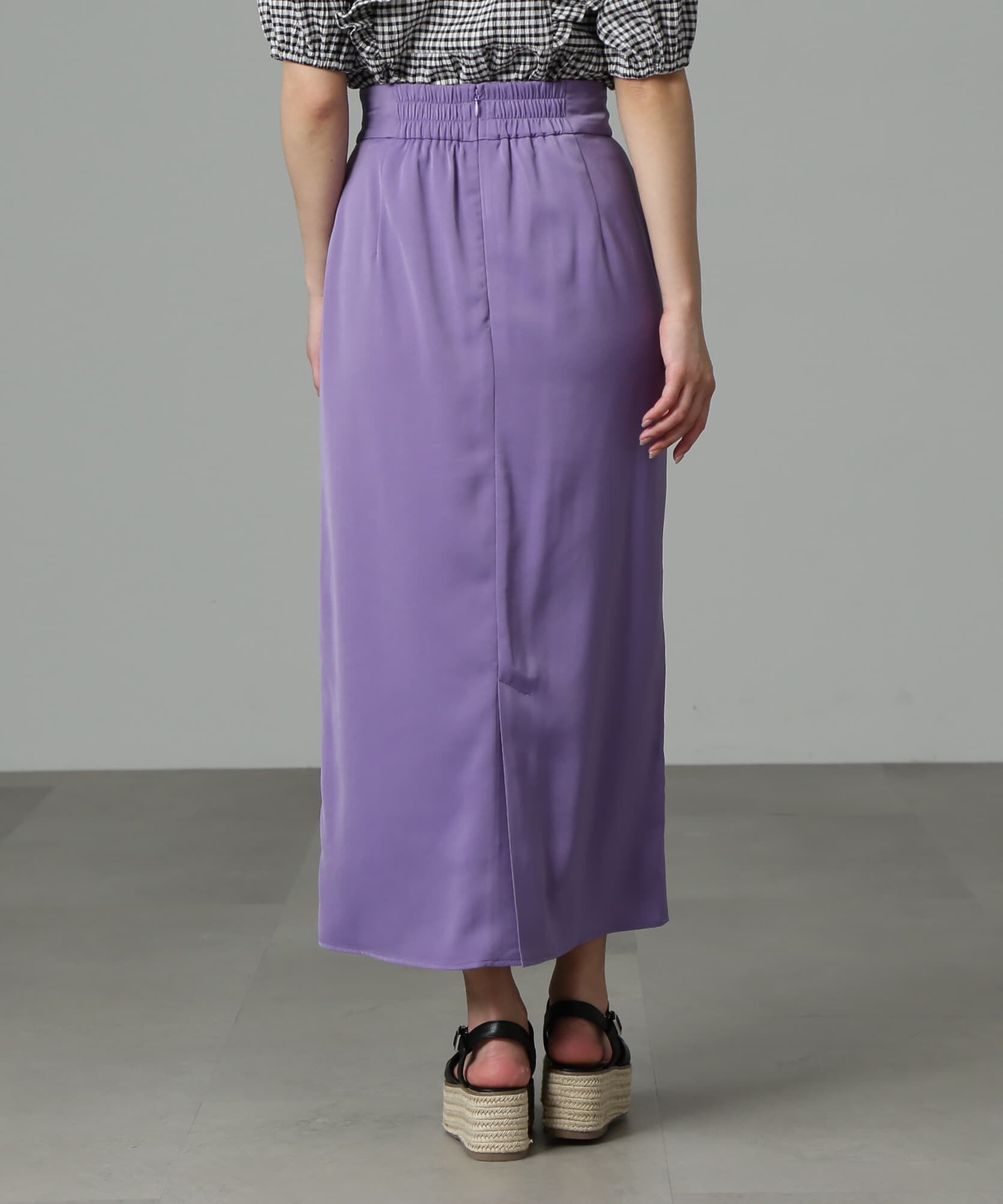  「ハイウエストナロースカート」|スカート|