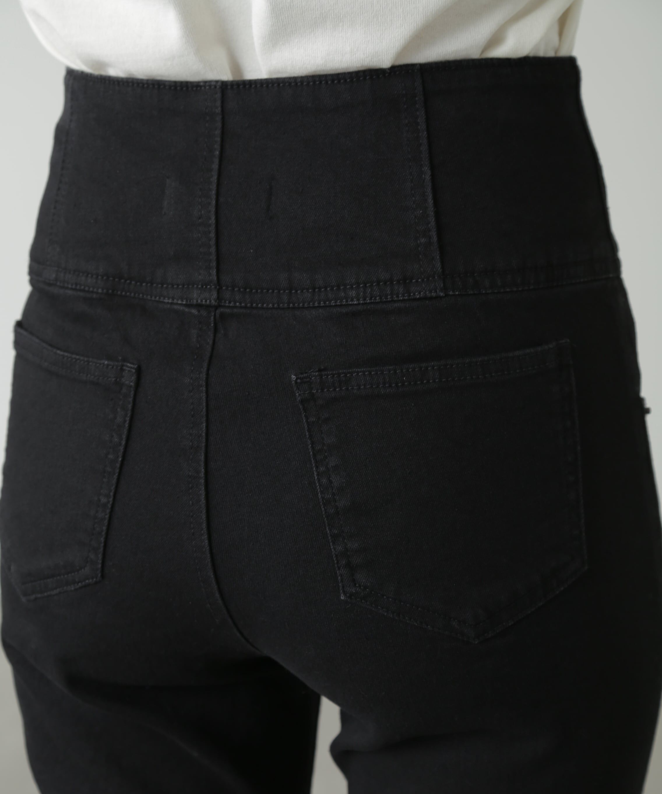  「ハイウエストボタンフライスキニーデニムパンツ」|その他|