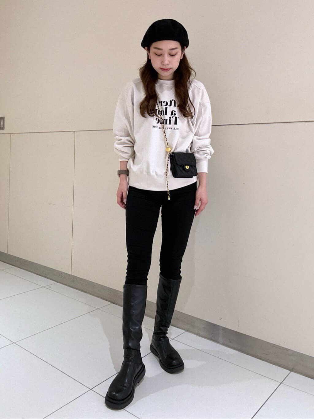  「ハイウエストボタンフライスキニーデニムパンツ」|その他|