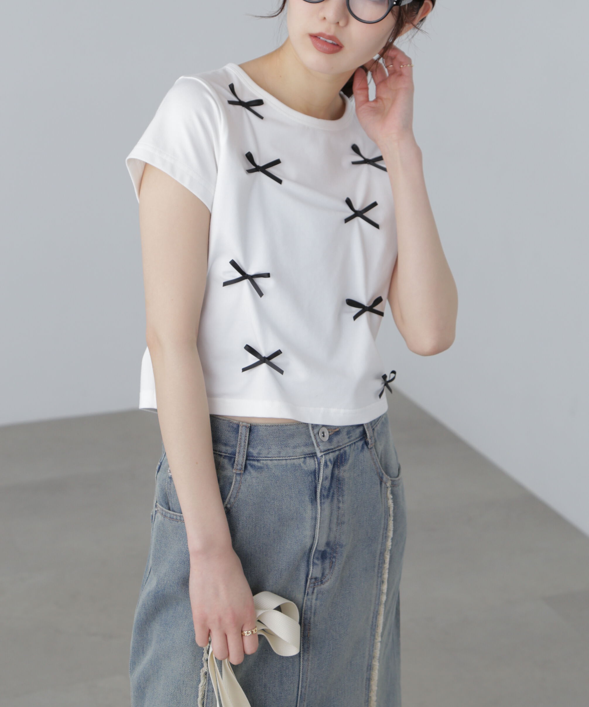  「リボンTシャツ」|Tシャツ・カットソー|