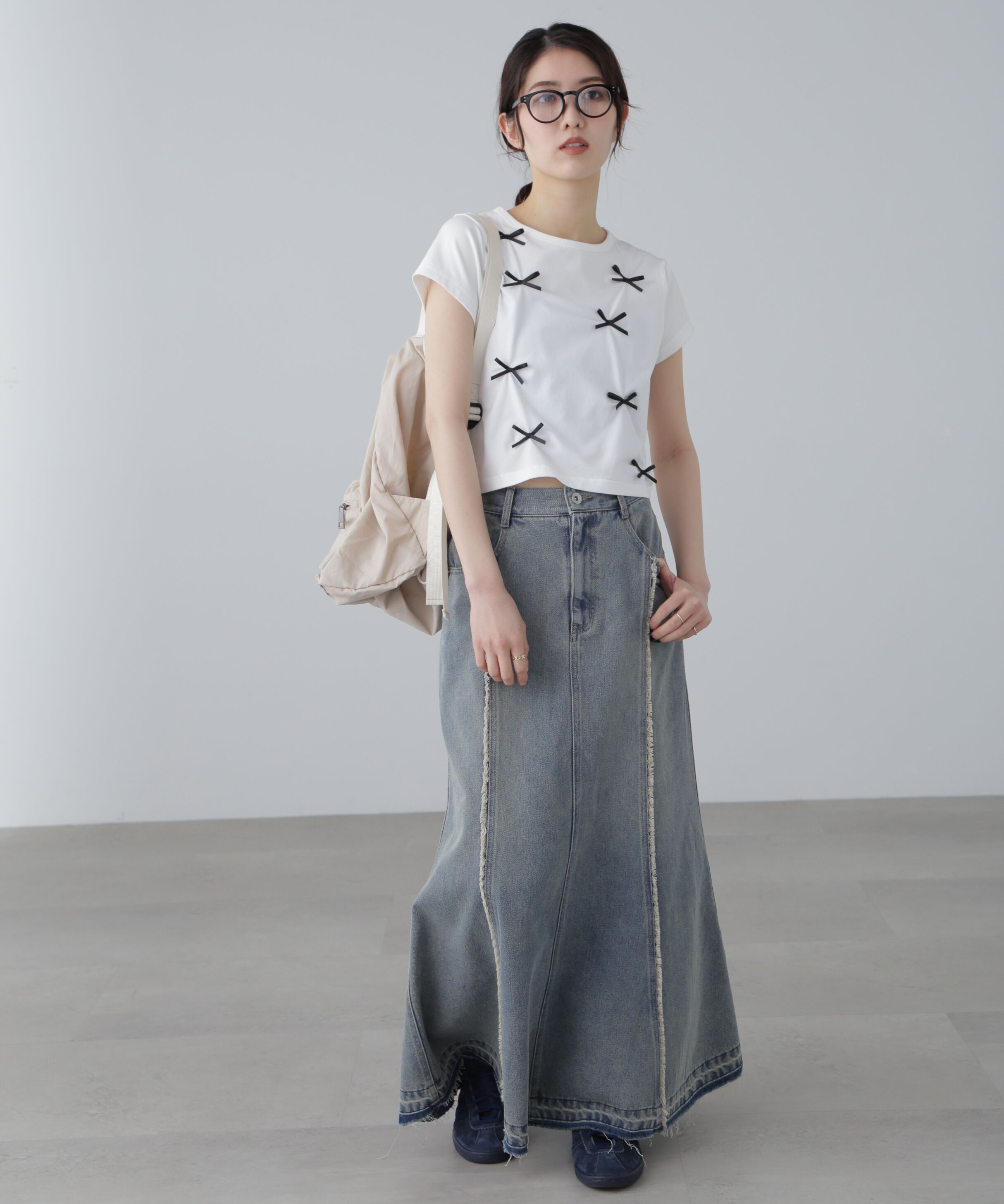  「リボンTシャツ」|Tシャツ・カットソー|