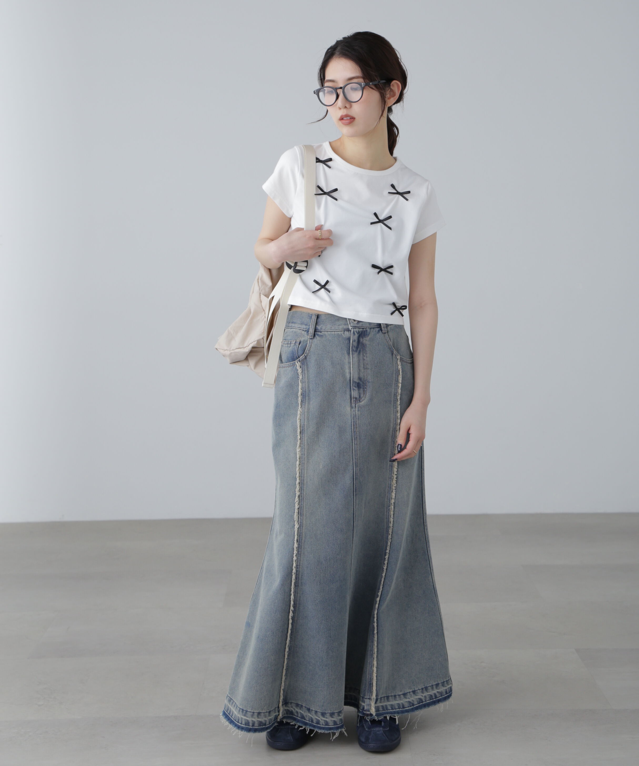  「リボンTシャツ」|Tシャツ・カットソー|