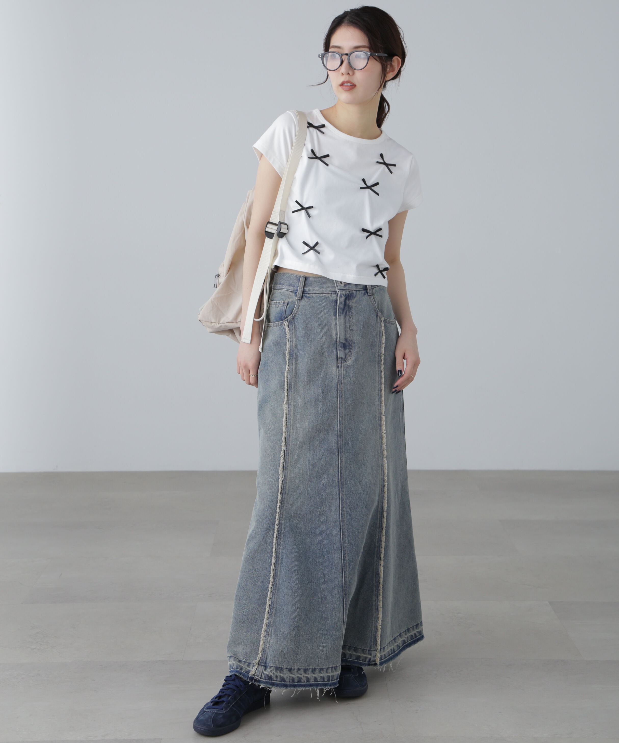  「リボンTシャツ」|Tシャツ・カットソー|