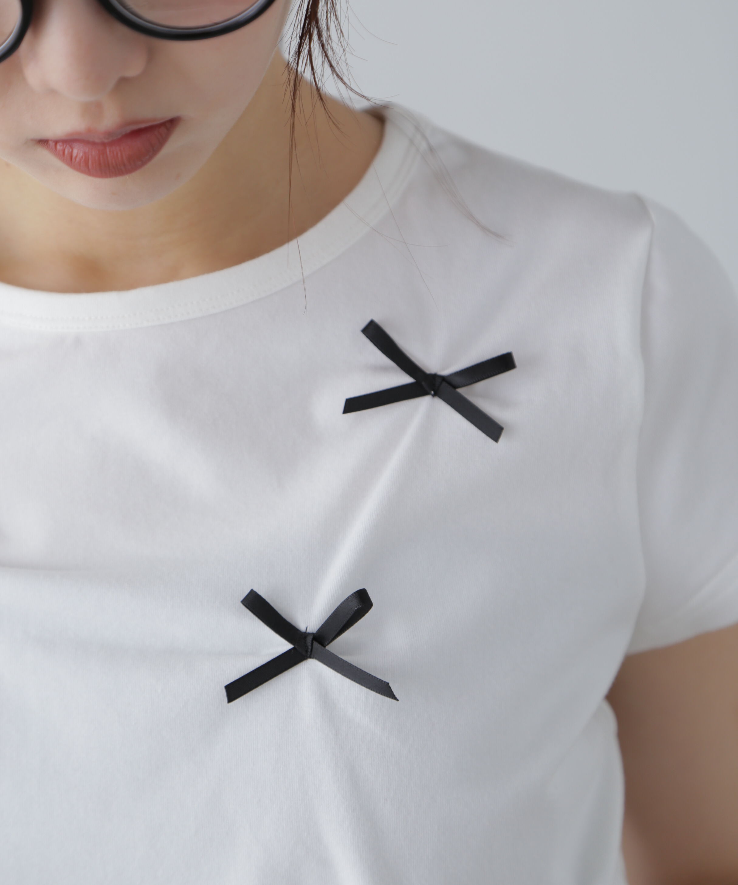  「リボンTシャツ」|Tシャツ・カットソー|