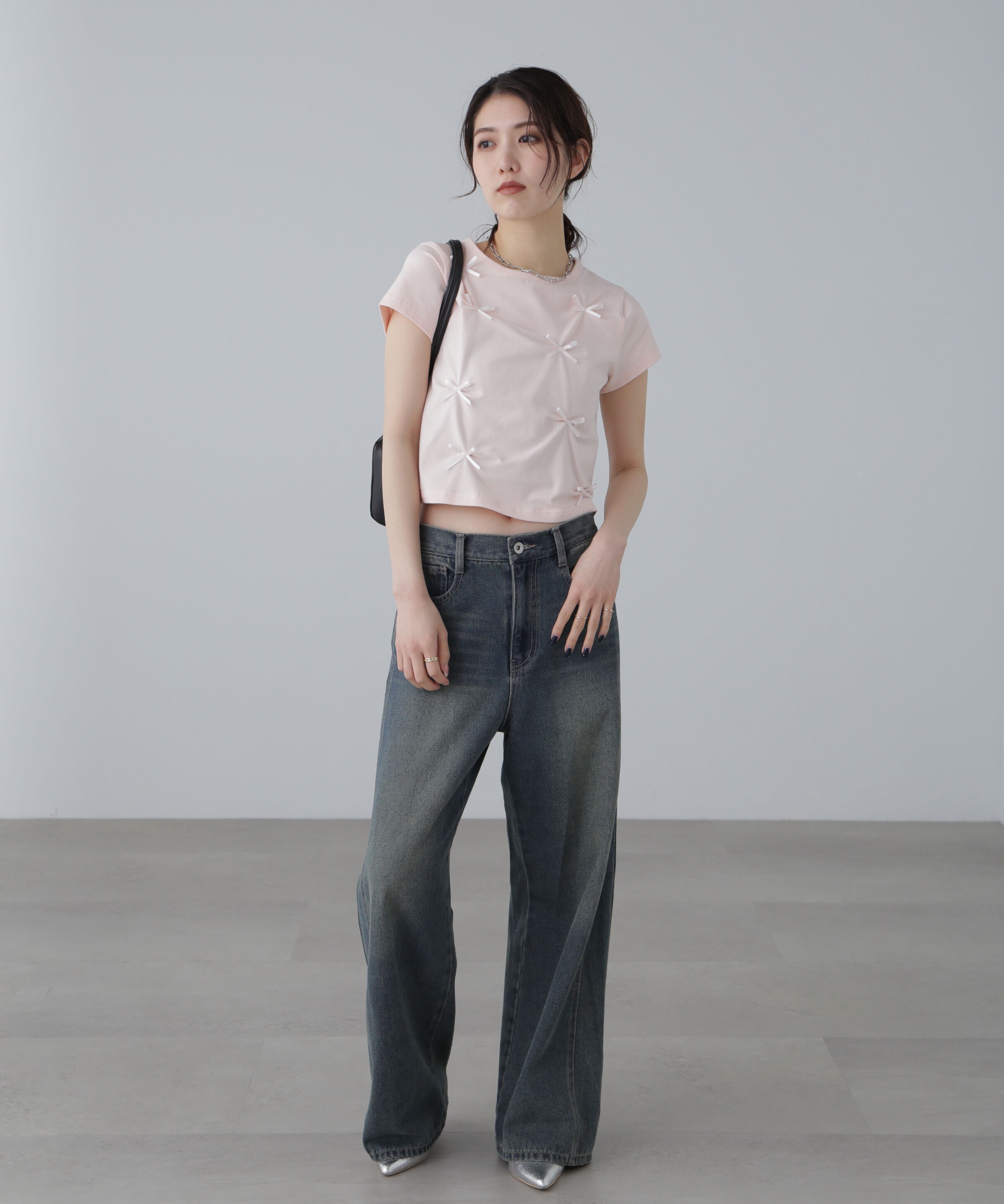  「リボンTシャツ」|Tシャツ・カットソー|