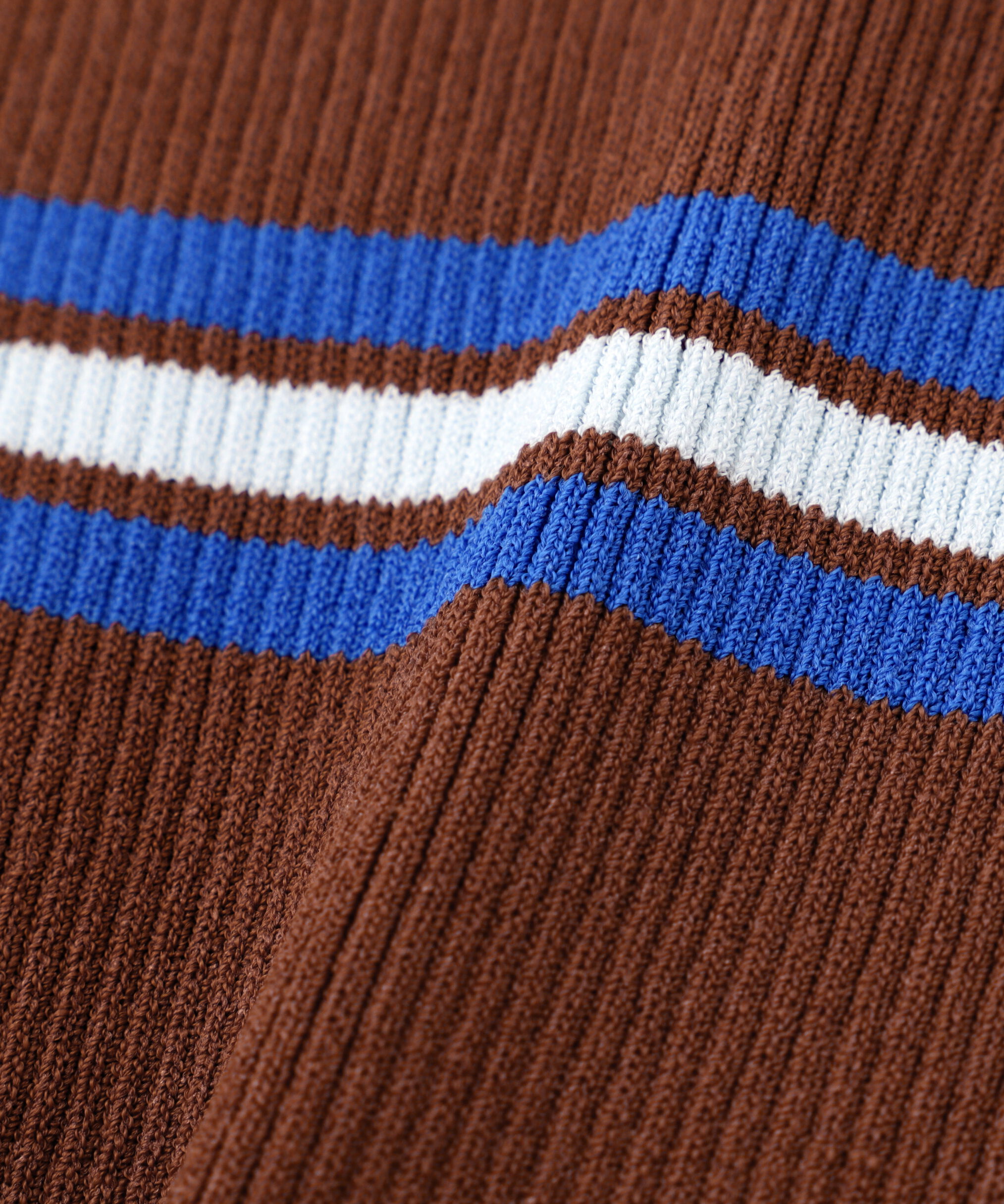  「マルチボーダースキッパーリブニット」|ニット・セーター|