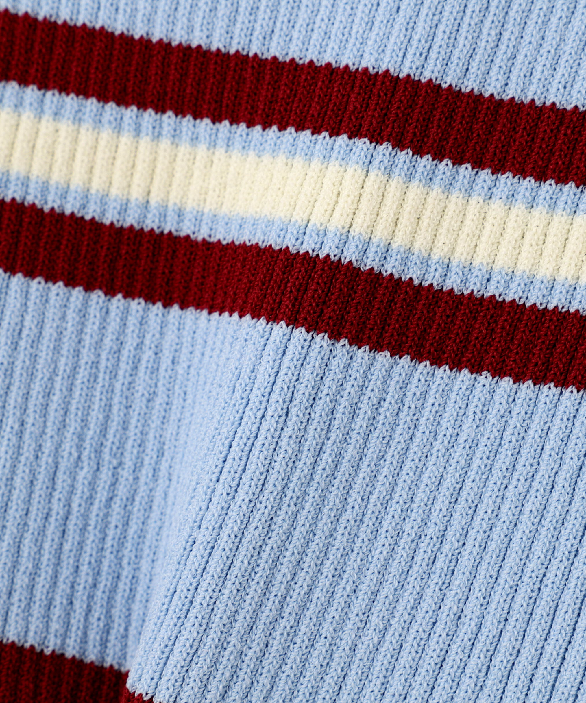  「マルチボーダースキッパーリブニット」|ニット・セーター|