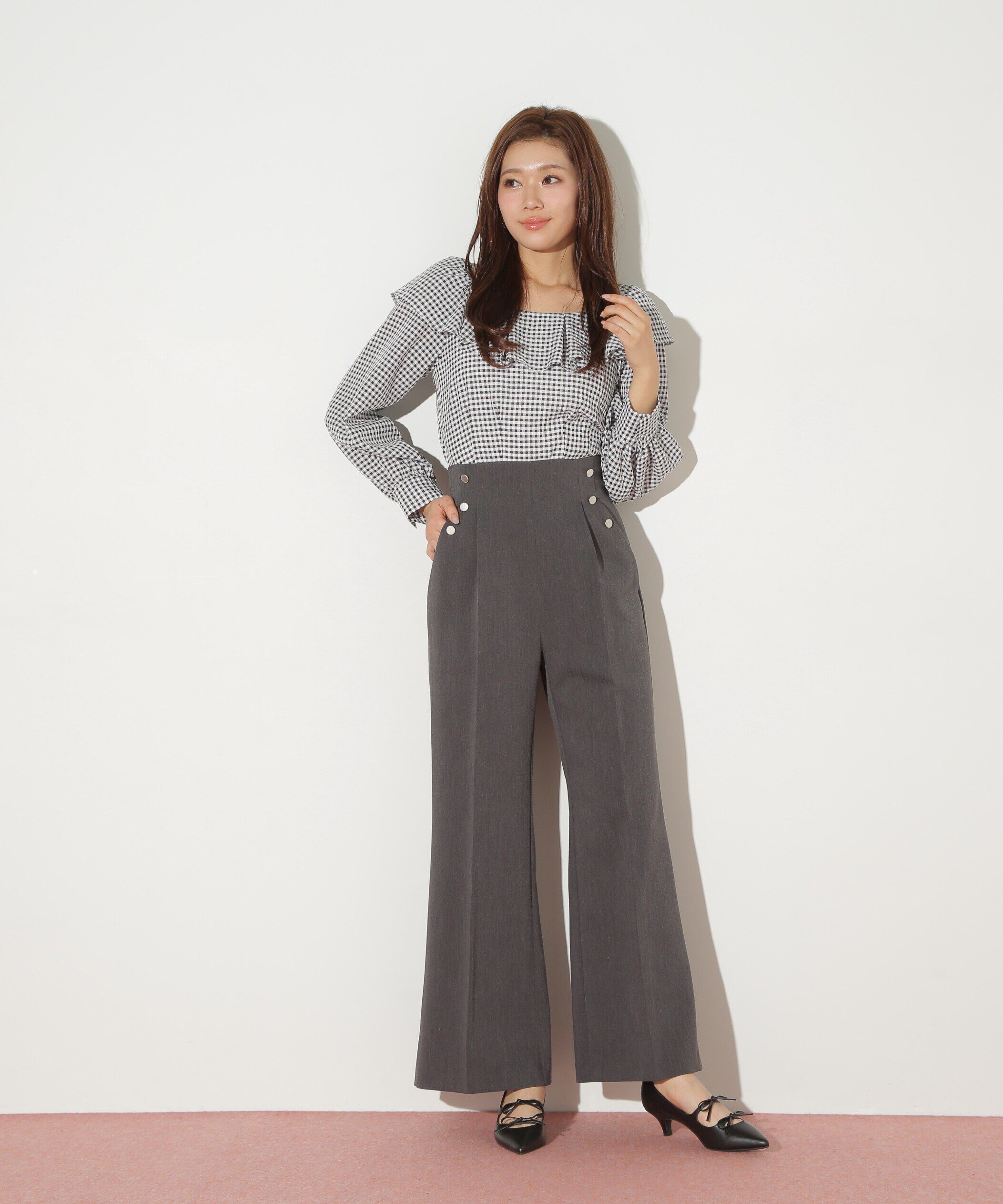  「タックフリルオフショルブラウス」|シャツ・ブラウス|