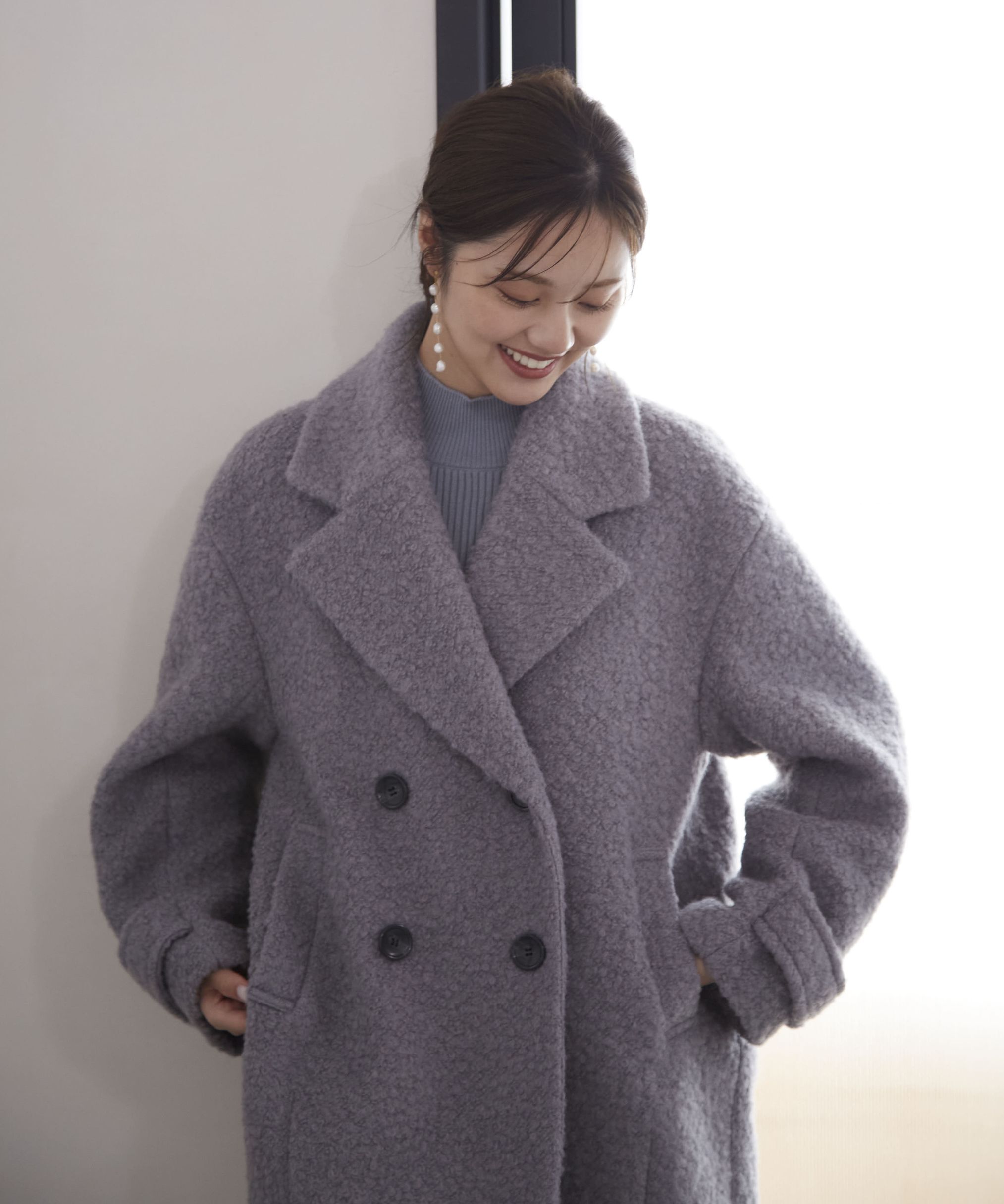 値下げしました【プロポーションボディドレッシング】コクーンループコート PROPORTION BODY DRESSING（プロポーションボディドレッシング）の