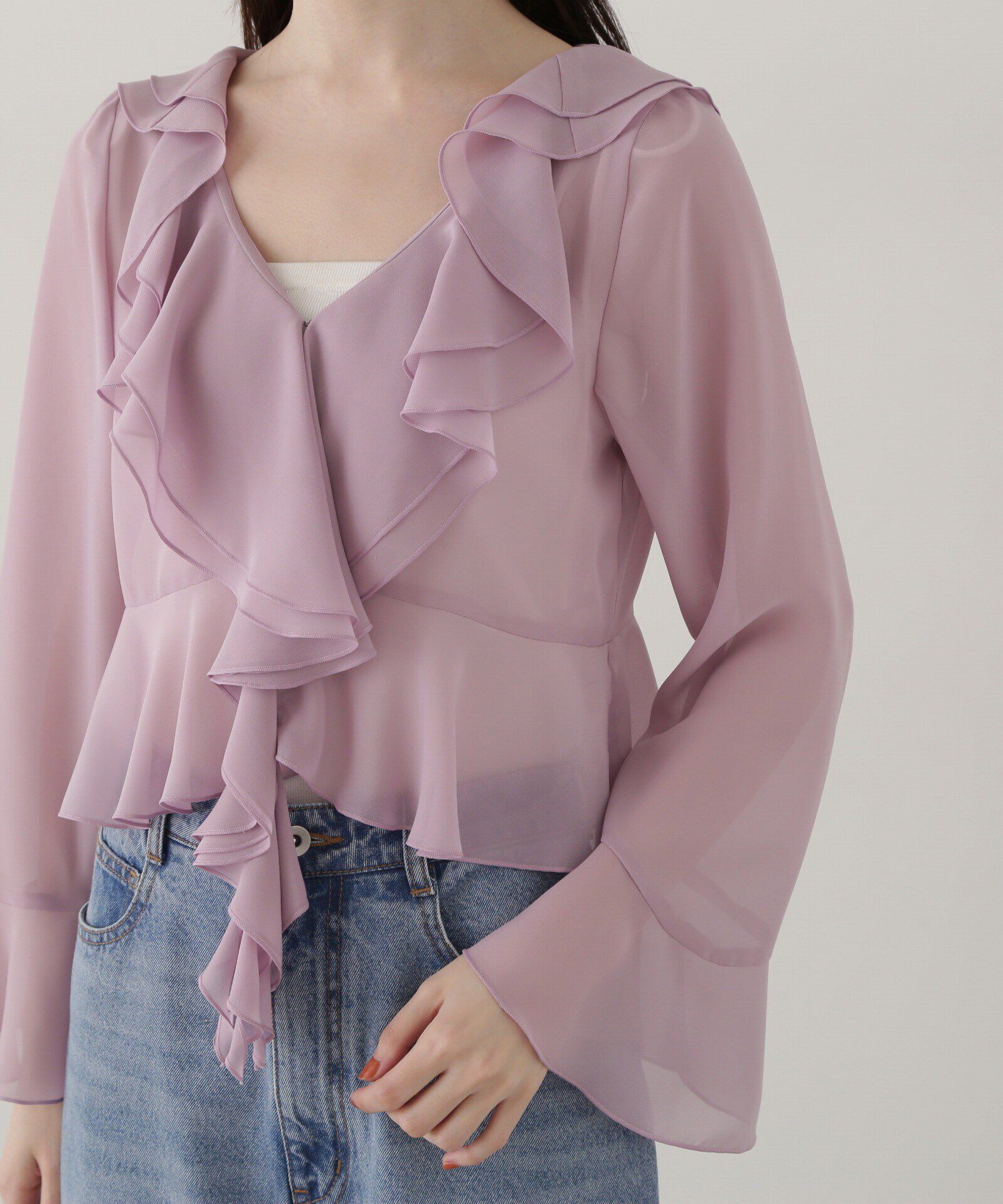 PROPORTION BODY DRESSING「ラッフルシフォン」|シャツ・ブラウス|