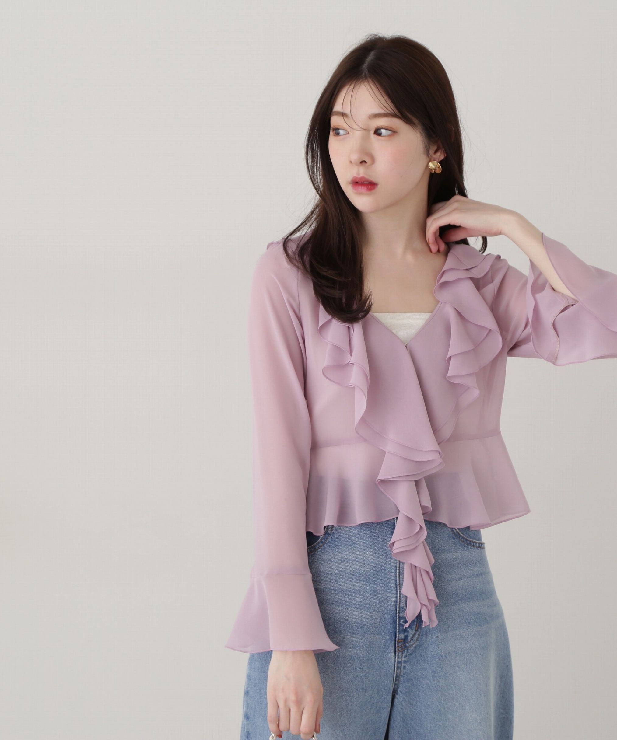 PROPORTION BODY DRESSING「ラッフルシフォン」|シャツ・ブラウス|