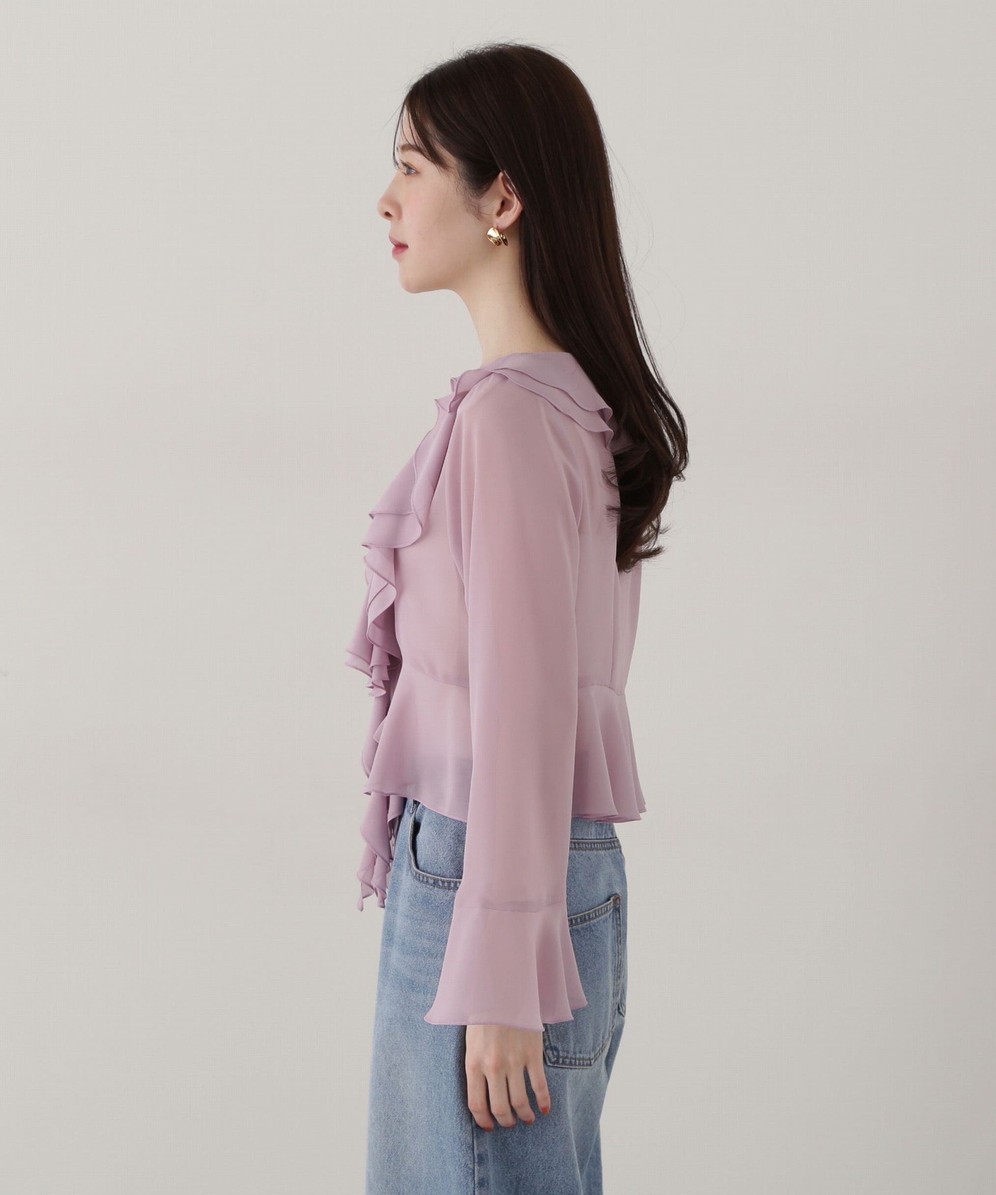 PROPORTION BODY DRESSING「ラッフルシフォン」|シャツ・ブラウス|