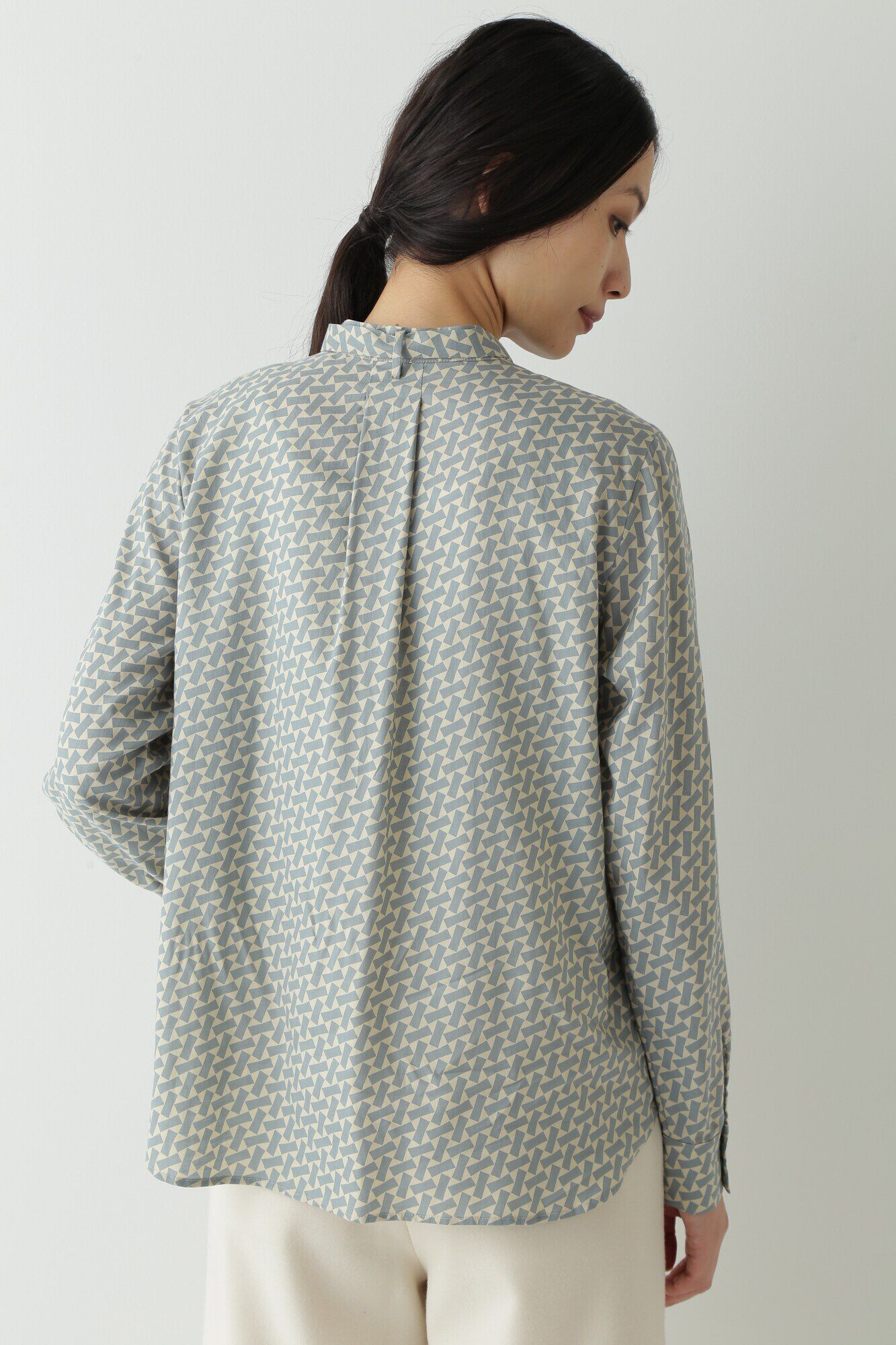  「◆ジオメトリックプリントブラウス」|シャツ・ブラウス|