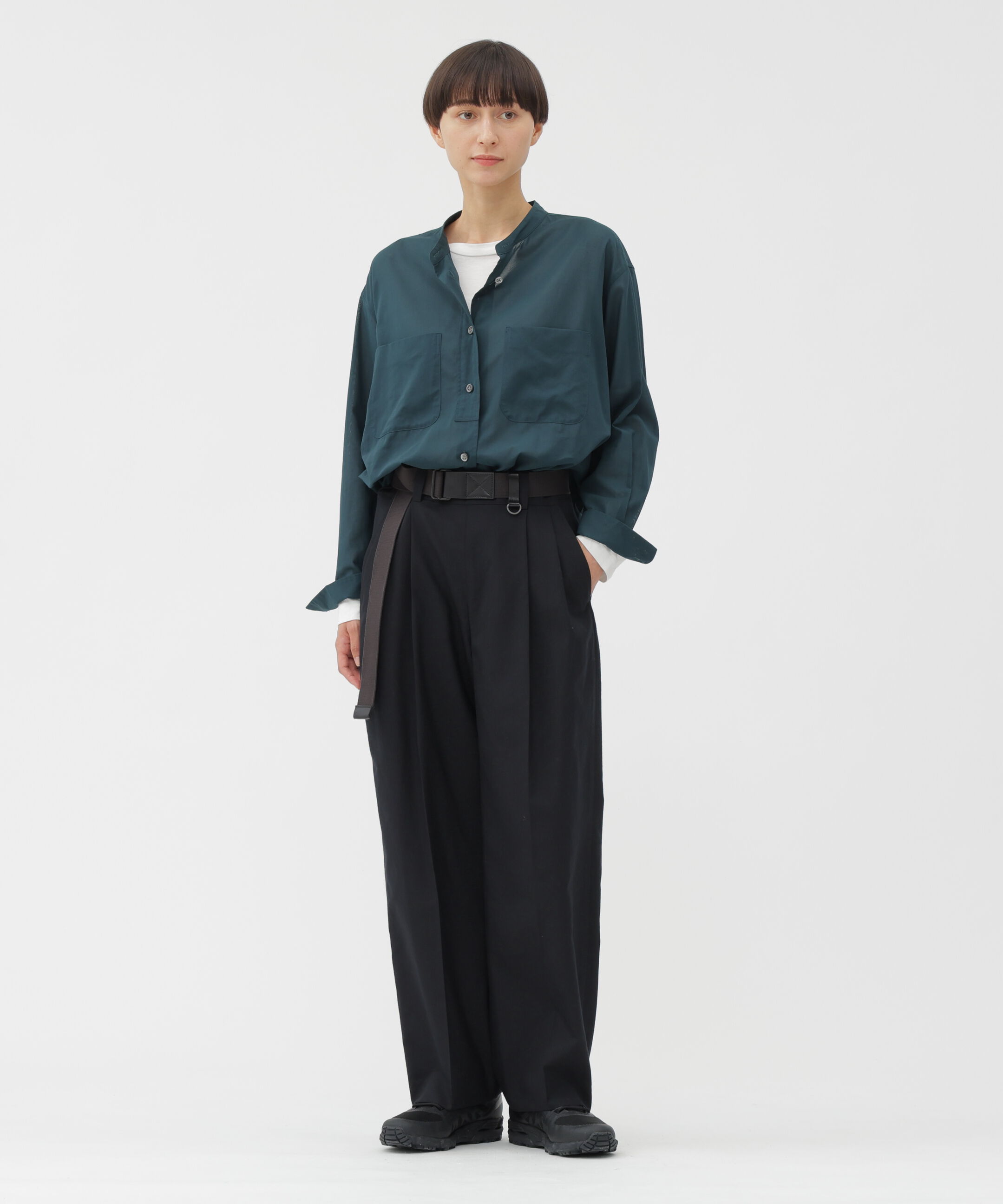 「SUMMER WOOL TROUSERS」|その他|BLACK