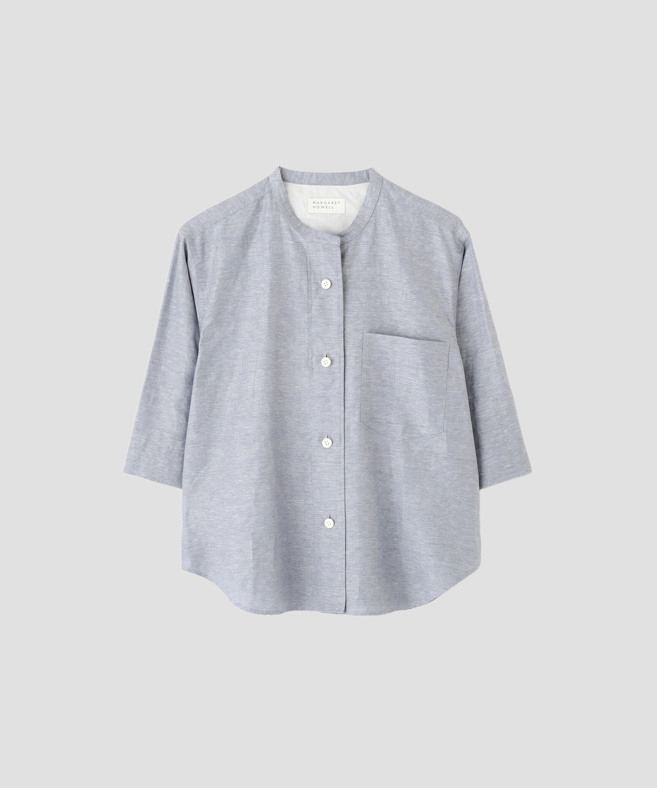 MARGARET HOWELL HOUSEHOLDGOODS「LINEN COTTON CHAMBRAY SHIRT」|シャツ・ブラウス|