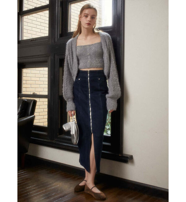 archives「ガラスフェザーニットボレロアンサンブル」|カーディガン|