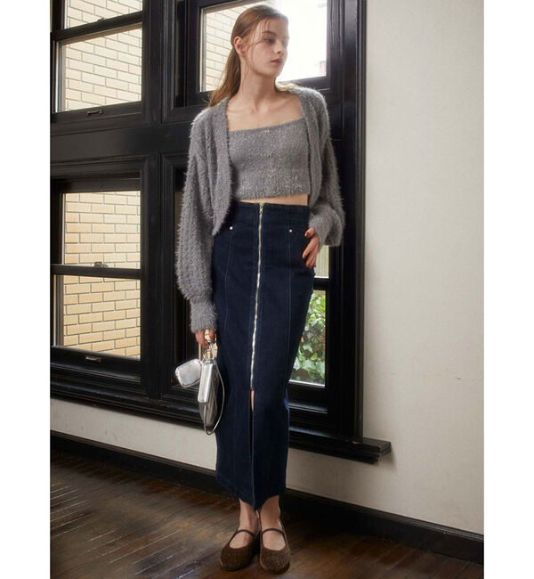 archives「ガラスフェザーニットボレロアンサンブル」|カーディガン|