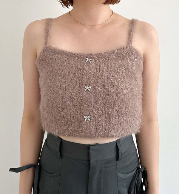 archives「ガラスフェザーニットボレロアンサンブル」|カーディガン|