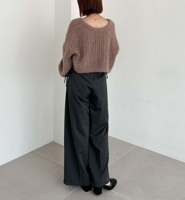 archives「ガラスフェザーニットボレロアンサンブル」|カーディガン|