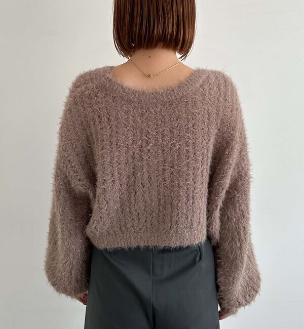 archives「ガラスフェザーニットボレロアンサンブル」|カーディガン|