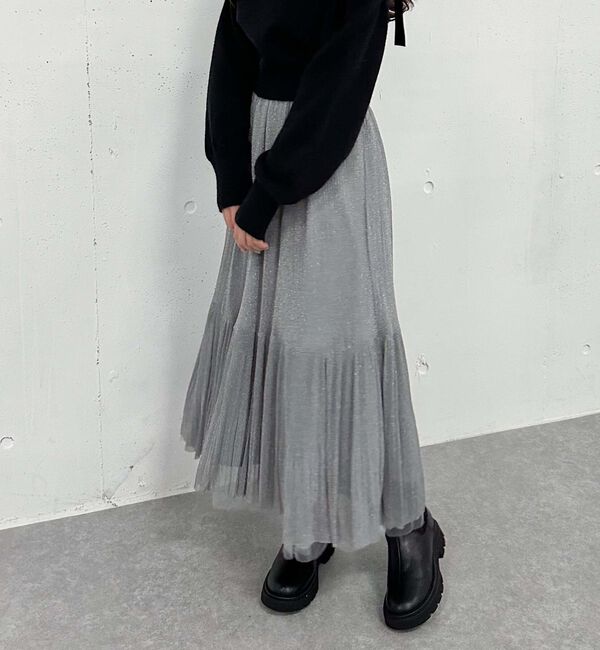 archives「チュールプリーツティアードスカート」|スカート|