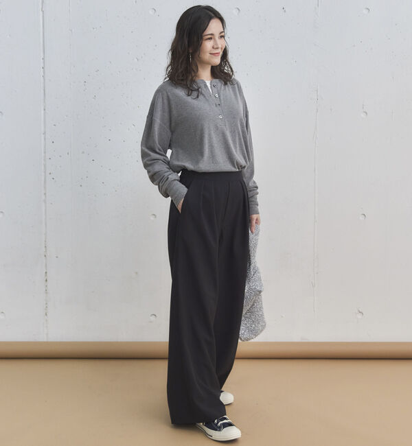 Doux archives「ソフトヘンリーネックプルオーバー」|Tシャツ・カットソー|