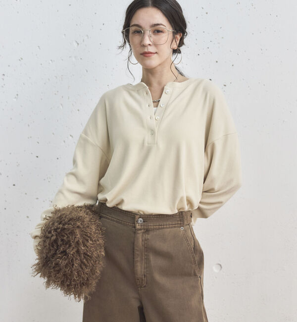 Doux archives「ソフトヘンリーネックプルオーバー」|Tシャツ・カットソー|