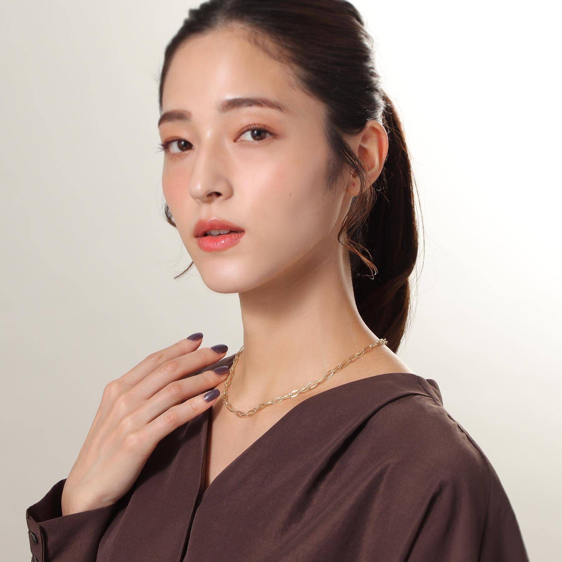 COCOSHNIK「K18ダブルPCチェーン ネックレス」|ネックレス|