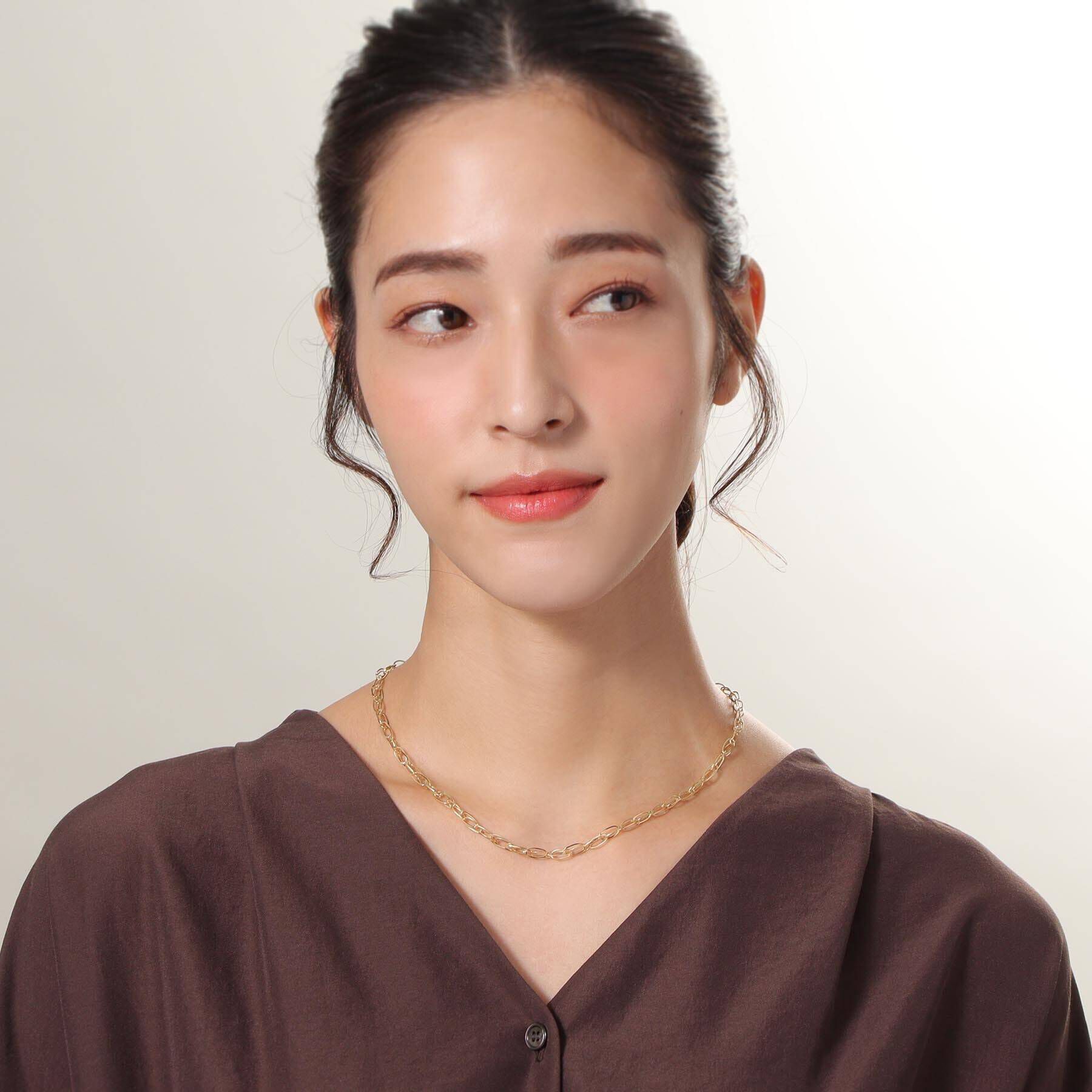 COCOSHNIK「K18ダブルPCチェーン ネックレス」|ネックレス|