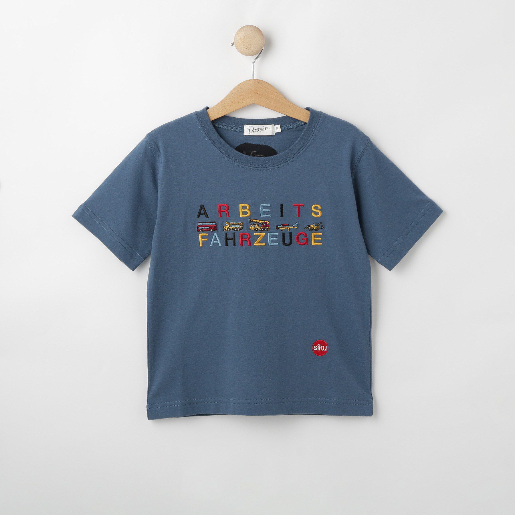 Dessin「siku(ジク) コラボ 刺繍Tシャツ」|Tシャツ・カットソー|ブルー(093)