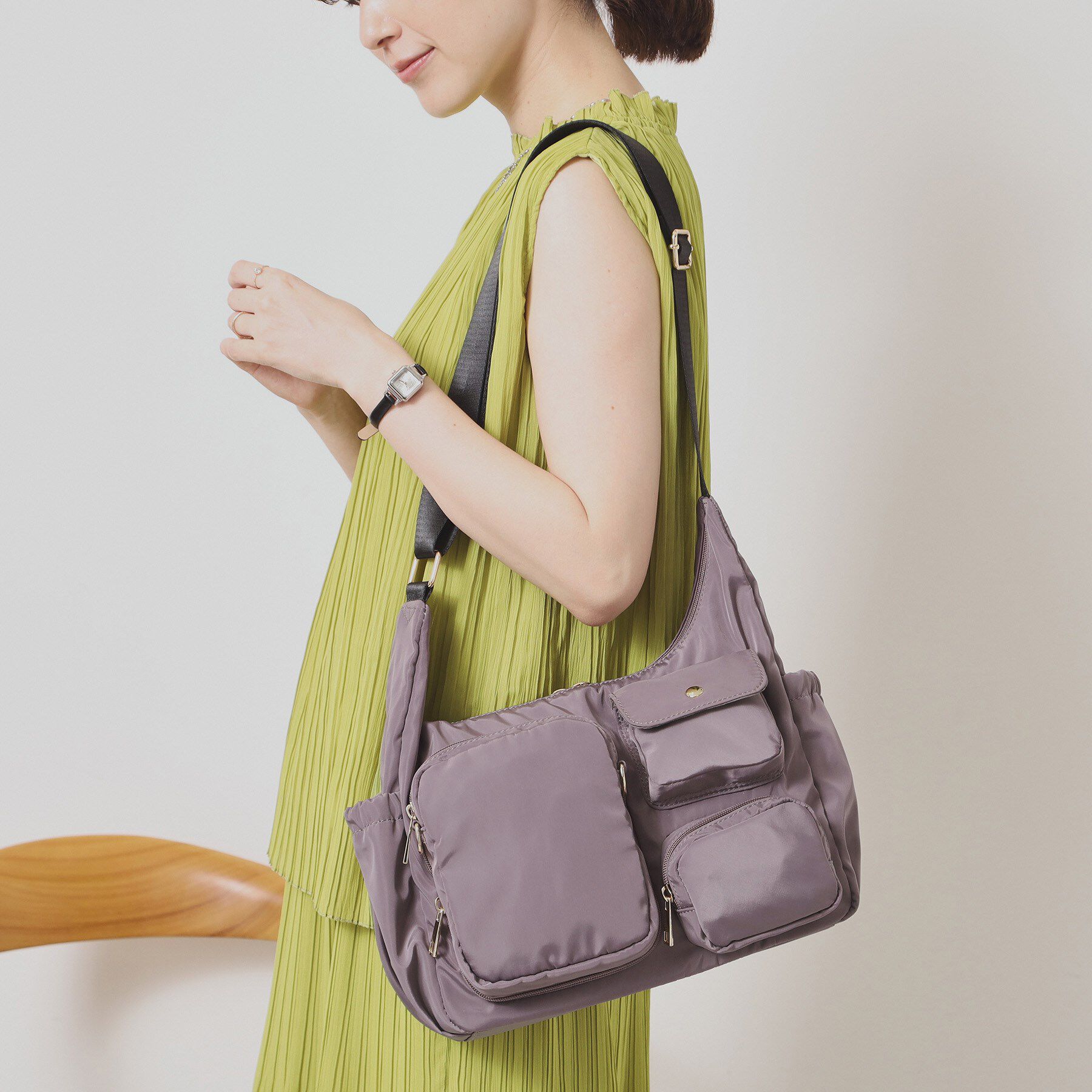 ITS&rsquo;DEMO「着脱ポケット2WAYショルダー」|ショルダー・メッセンジャー|トープ(054)