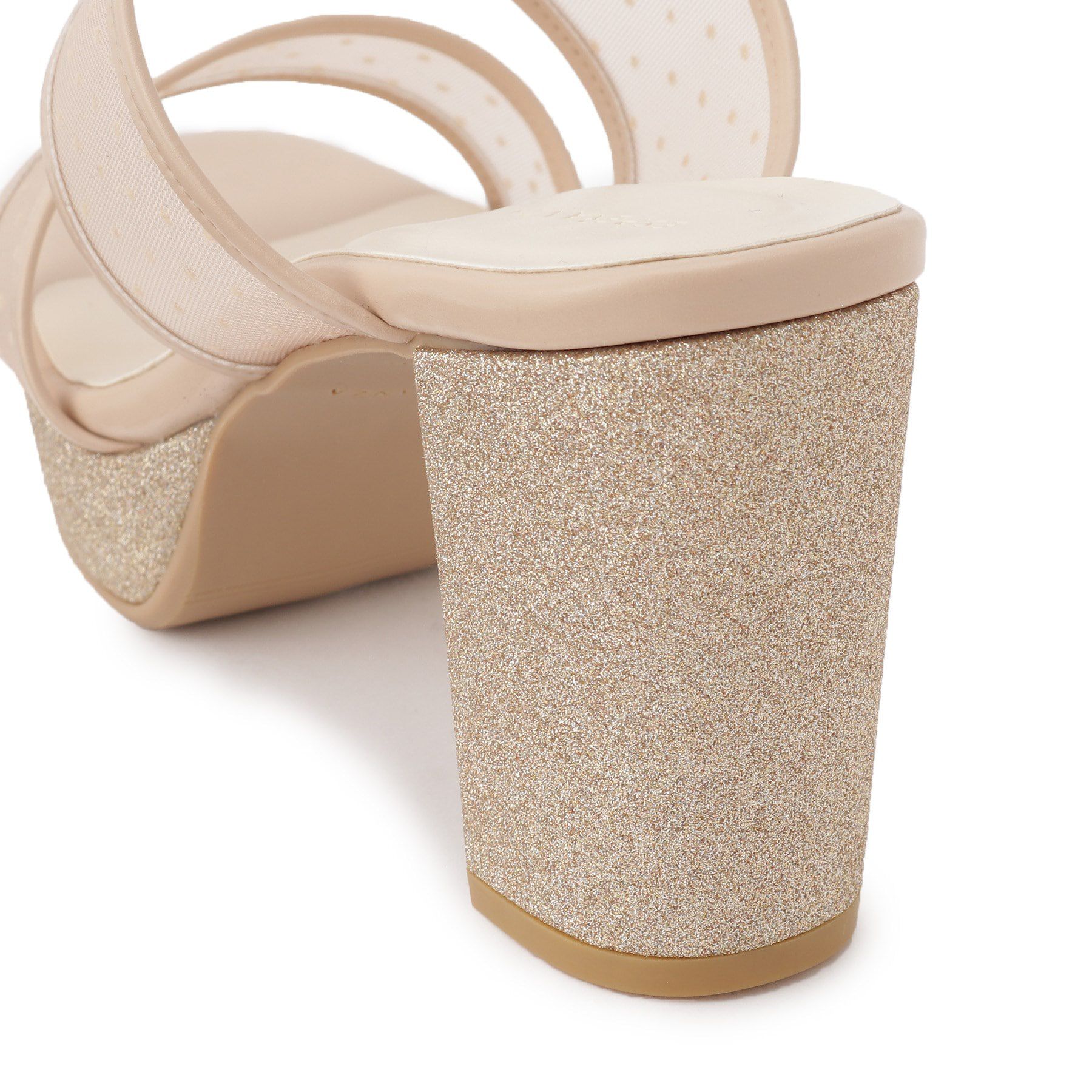 ESPERANZA「ダブルベルトラメ厚底ミュールサンダル 24SS」|サンダル|