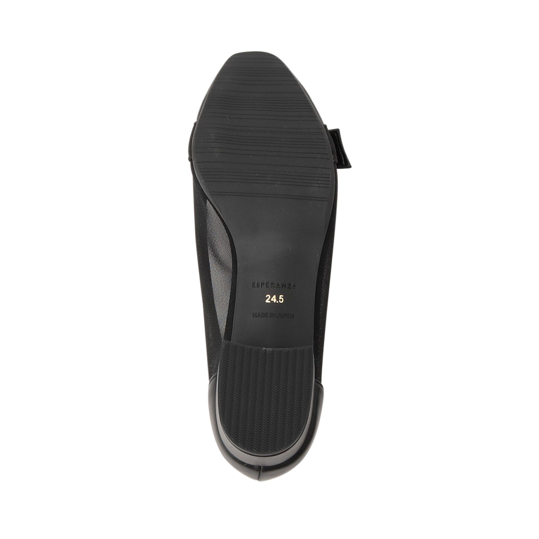 ESPERANZA「チュールバックルベルトフラットパンプス」|パンプス|