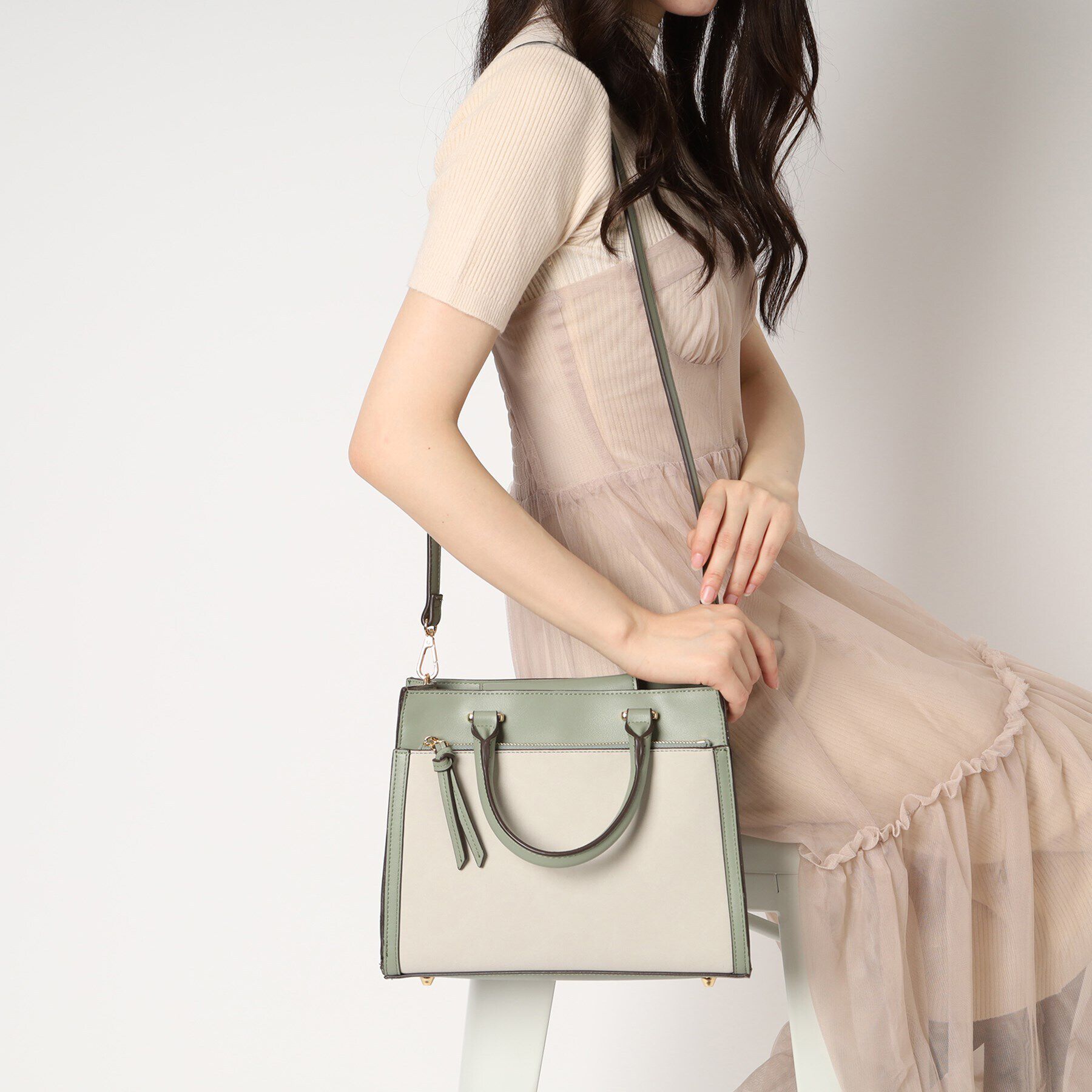 ESPERANZA「スクエアコンビトートバッグ」|トートバッグ|