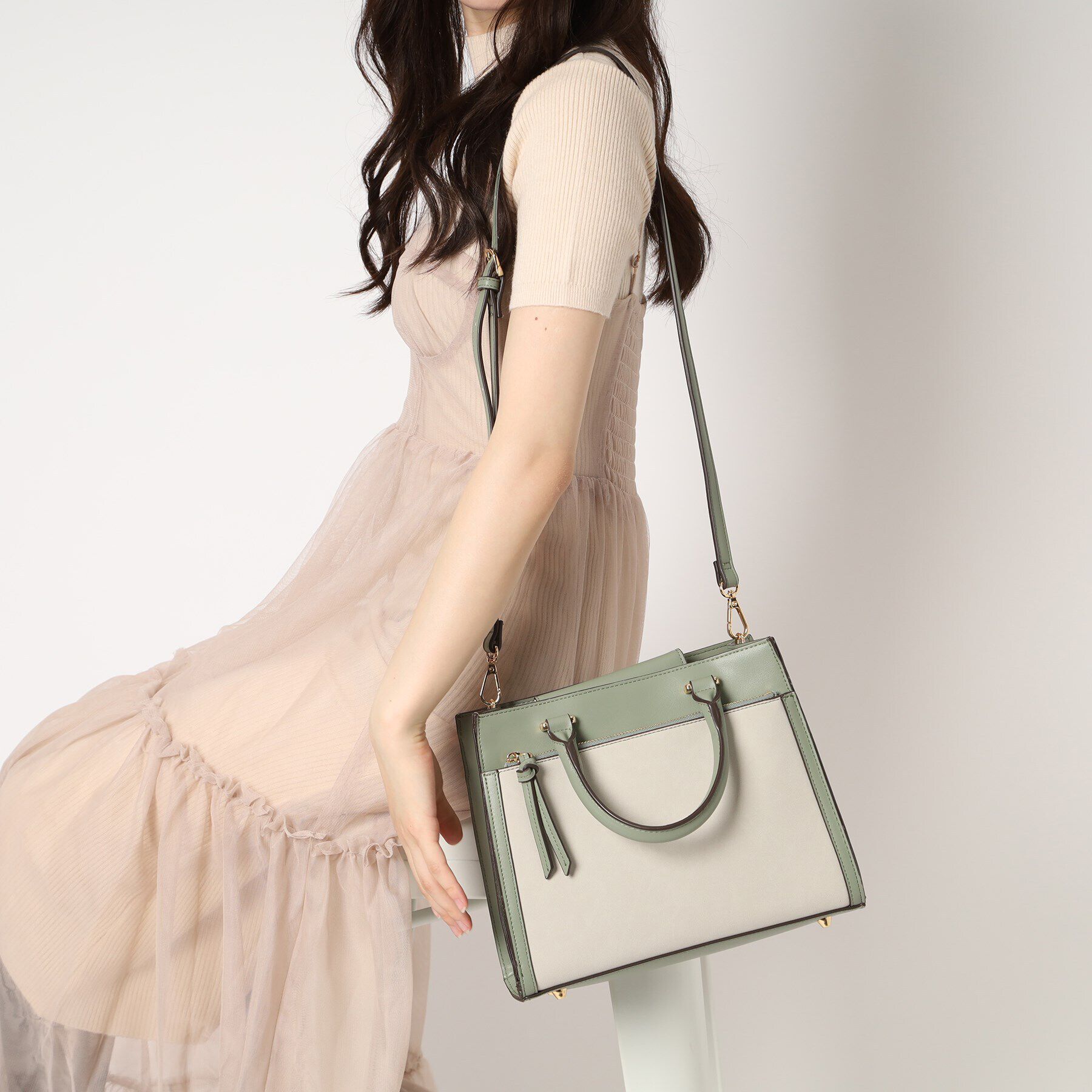 ESPERANZA「スクエアコンビトートバッグ」|トートバッグ|