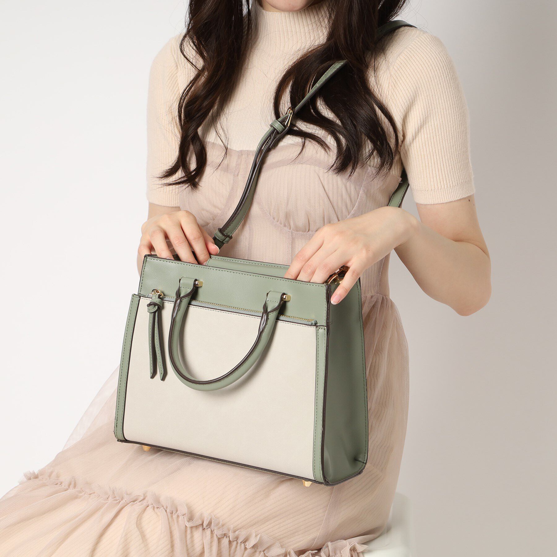 ESPERANZA「スクエアコンビトートバッグ」|トートバッグ|