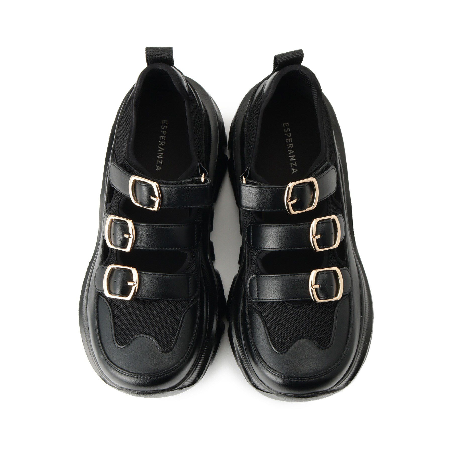 ESPERANZA「3本ベルト厚底メッシュスニーカー」|スニーカー|