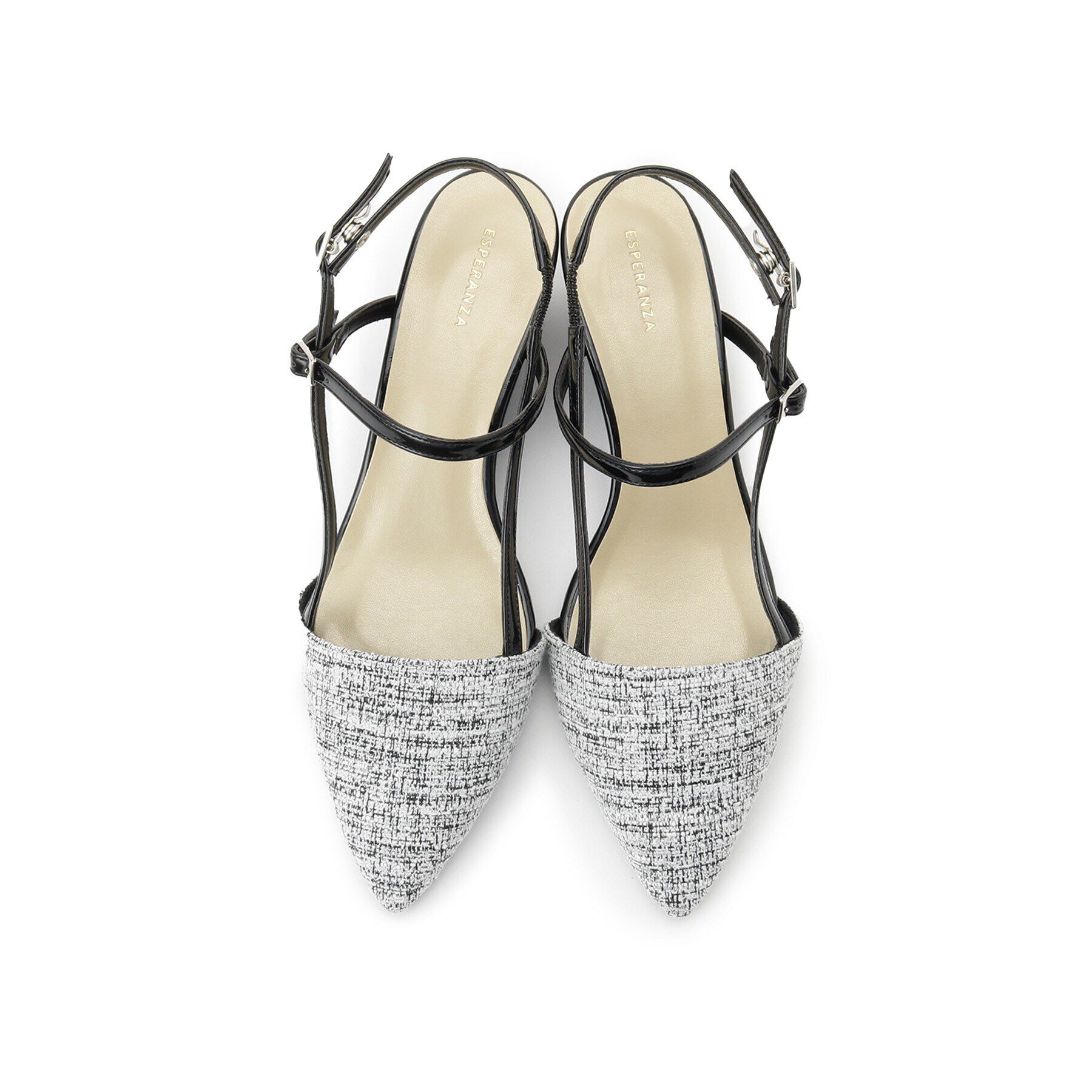ESPERANZA「ウェッジソールバックストラップパンプス」|パンプス|