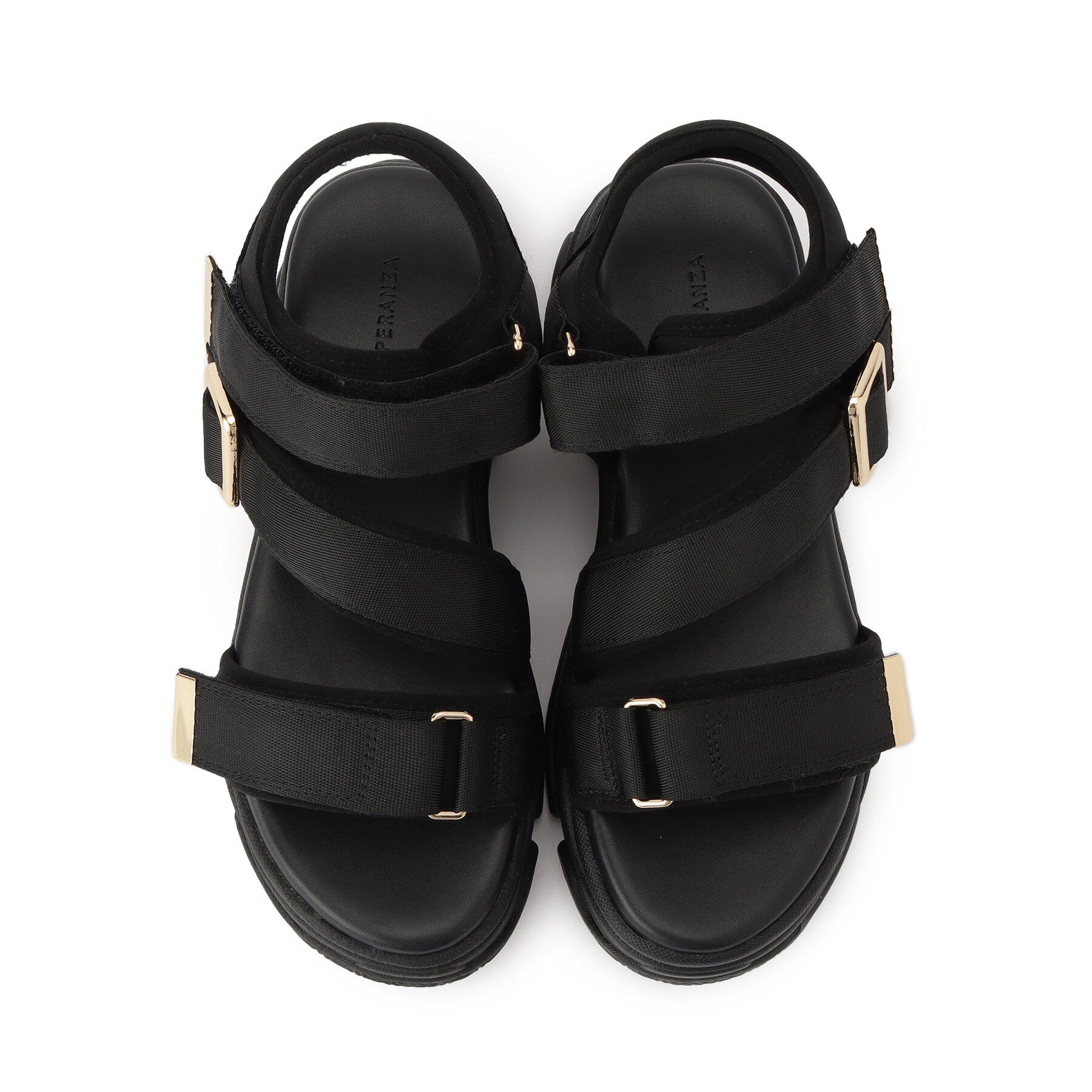 ESPERANZA「ゴールドバックルベルトスポサン」|サンダル|